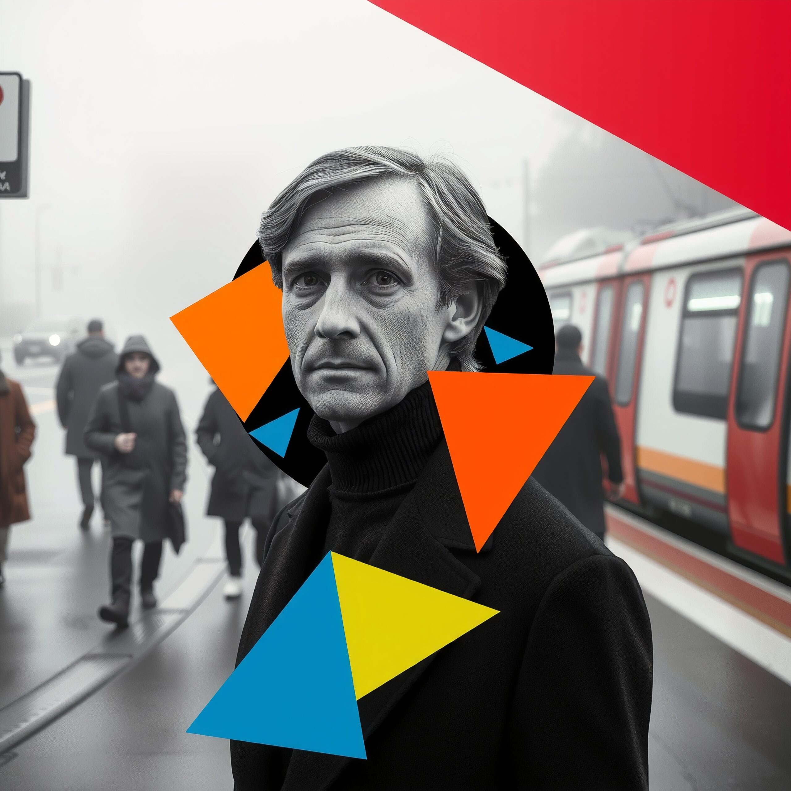 Geometric Portrait at Train Station