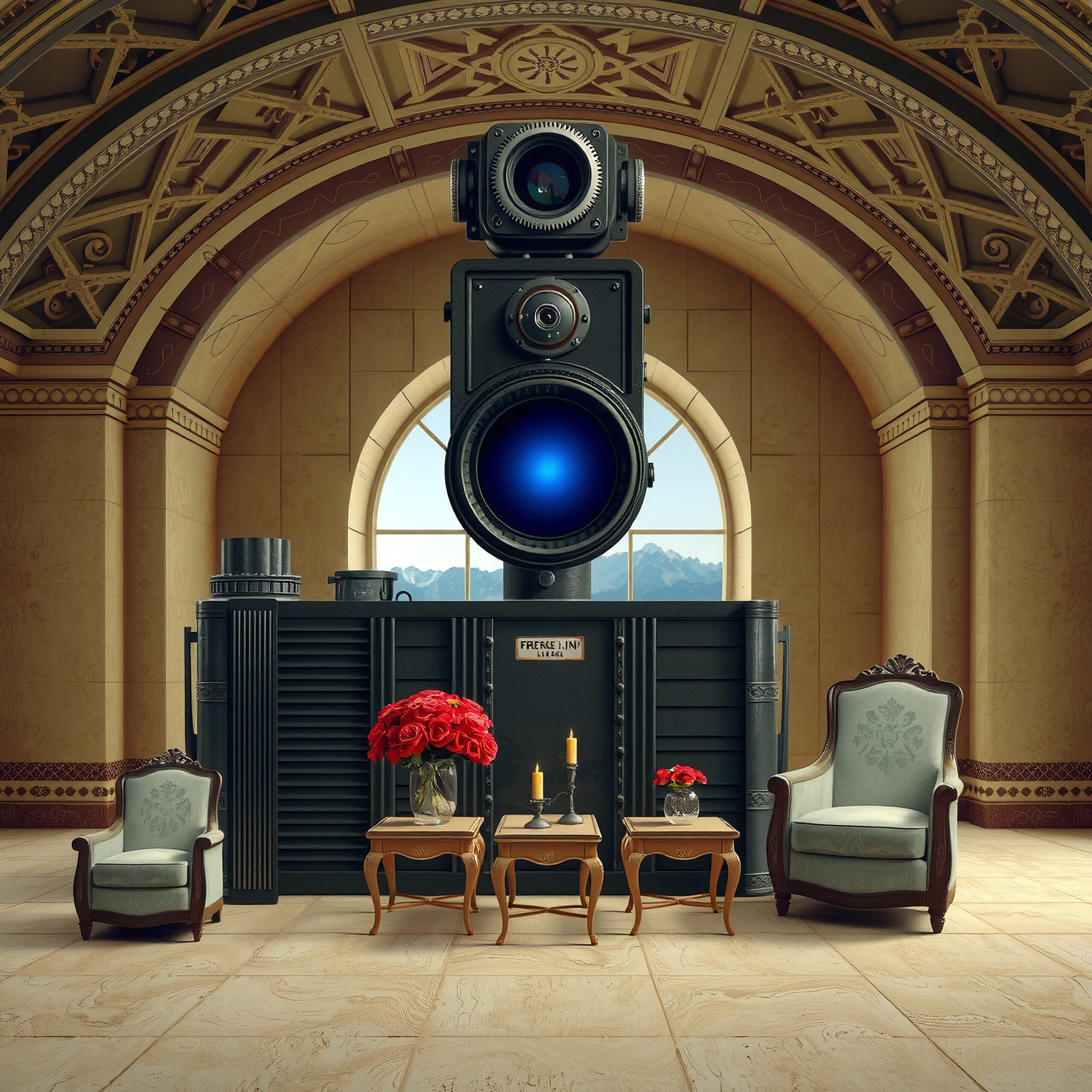 Surreal Camera in Elegant Hall