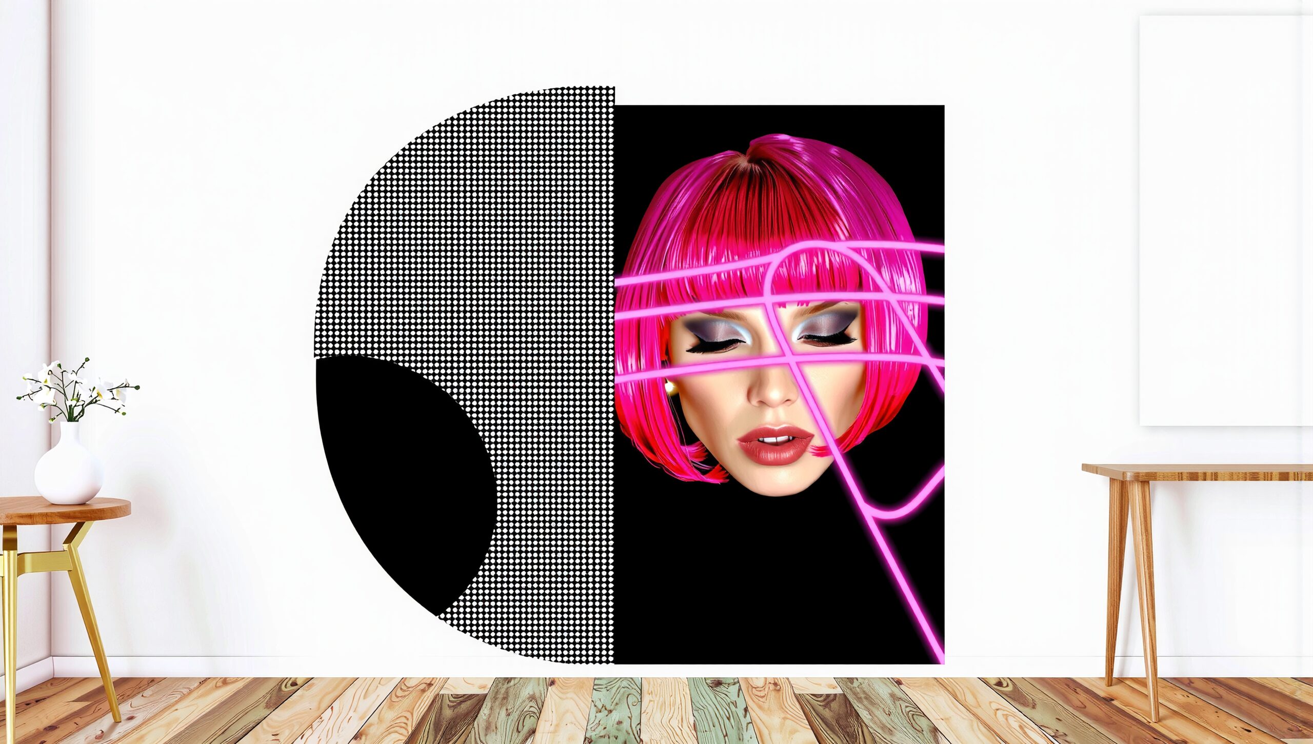 Vibrant Pop Art with Neon