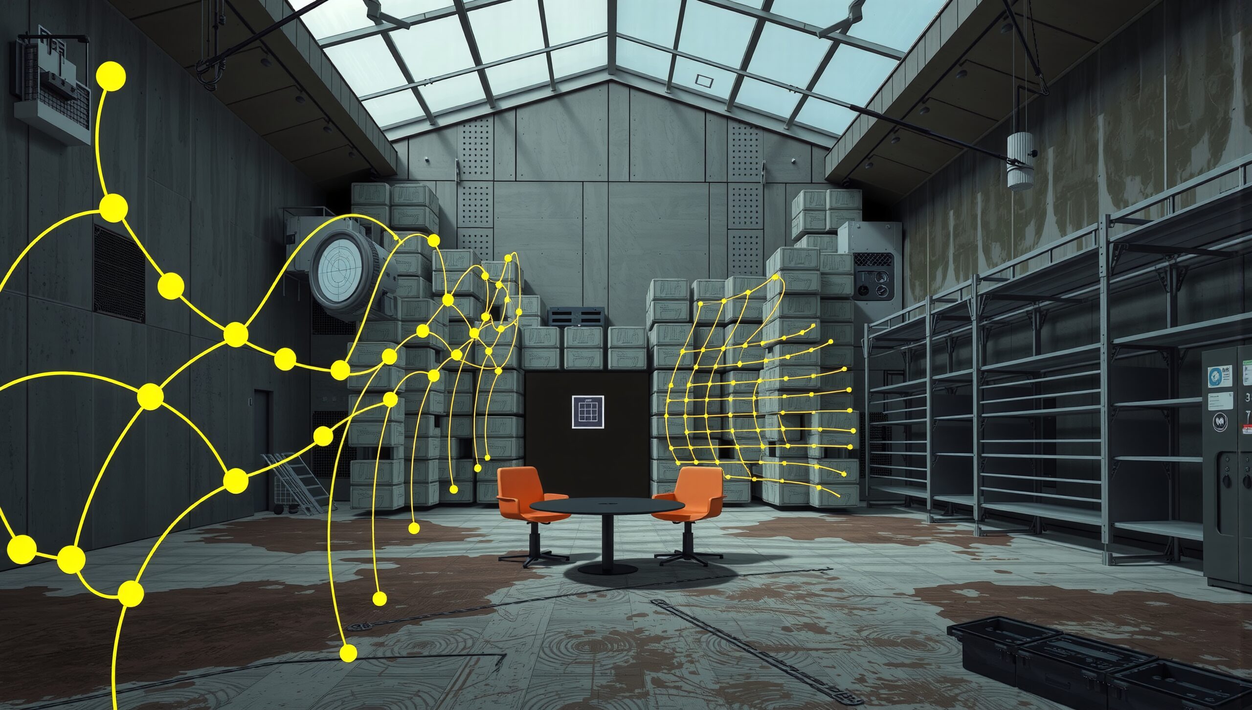 Digital Data Flow in Warehouse