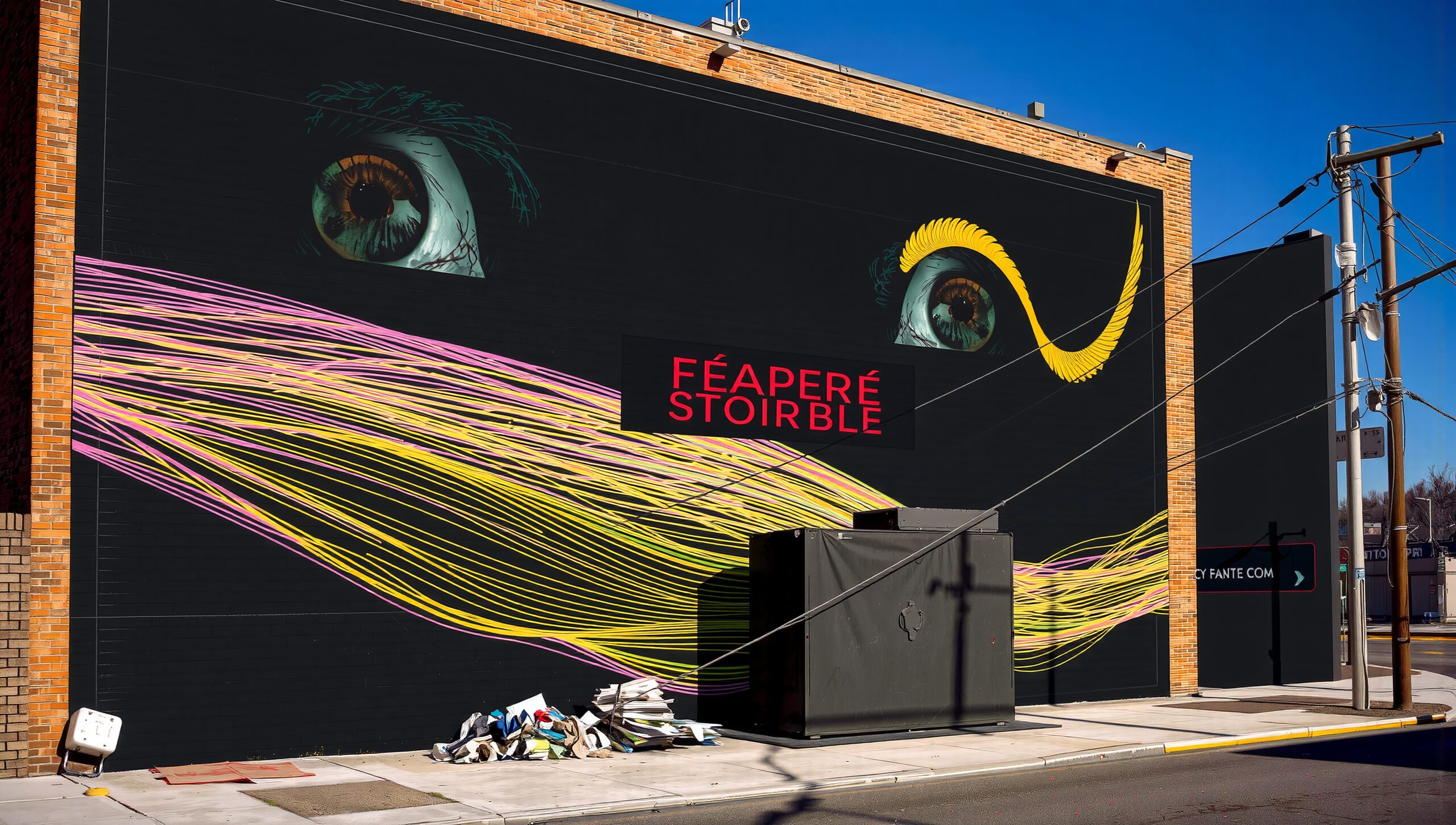 Colorful Urban Eye-Inspired Mural