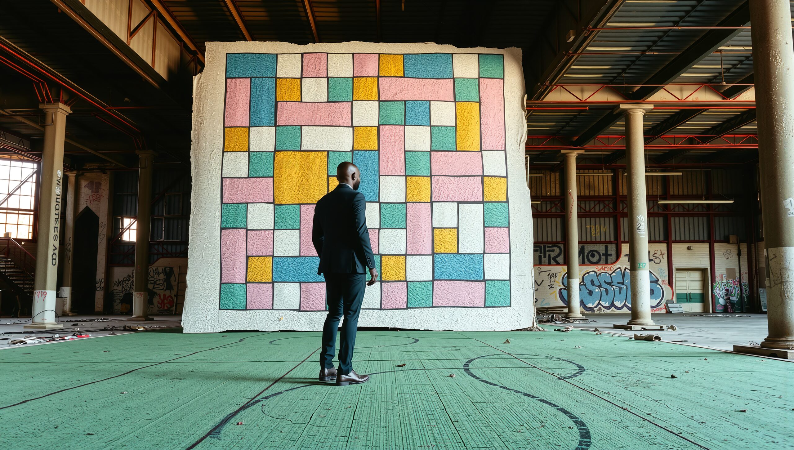 Contemplation in Colorful Abandonment