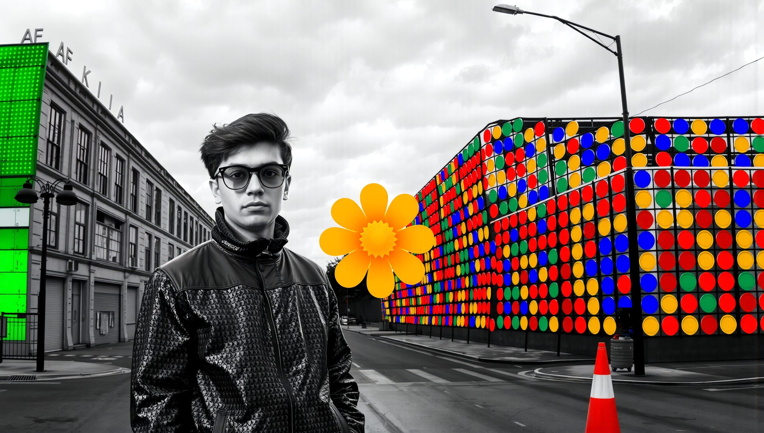 Urban Art Meets Vibrant Contrast