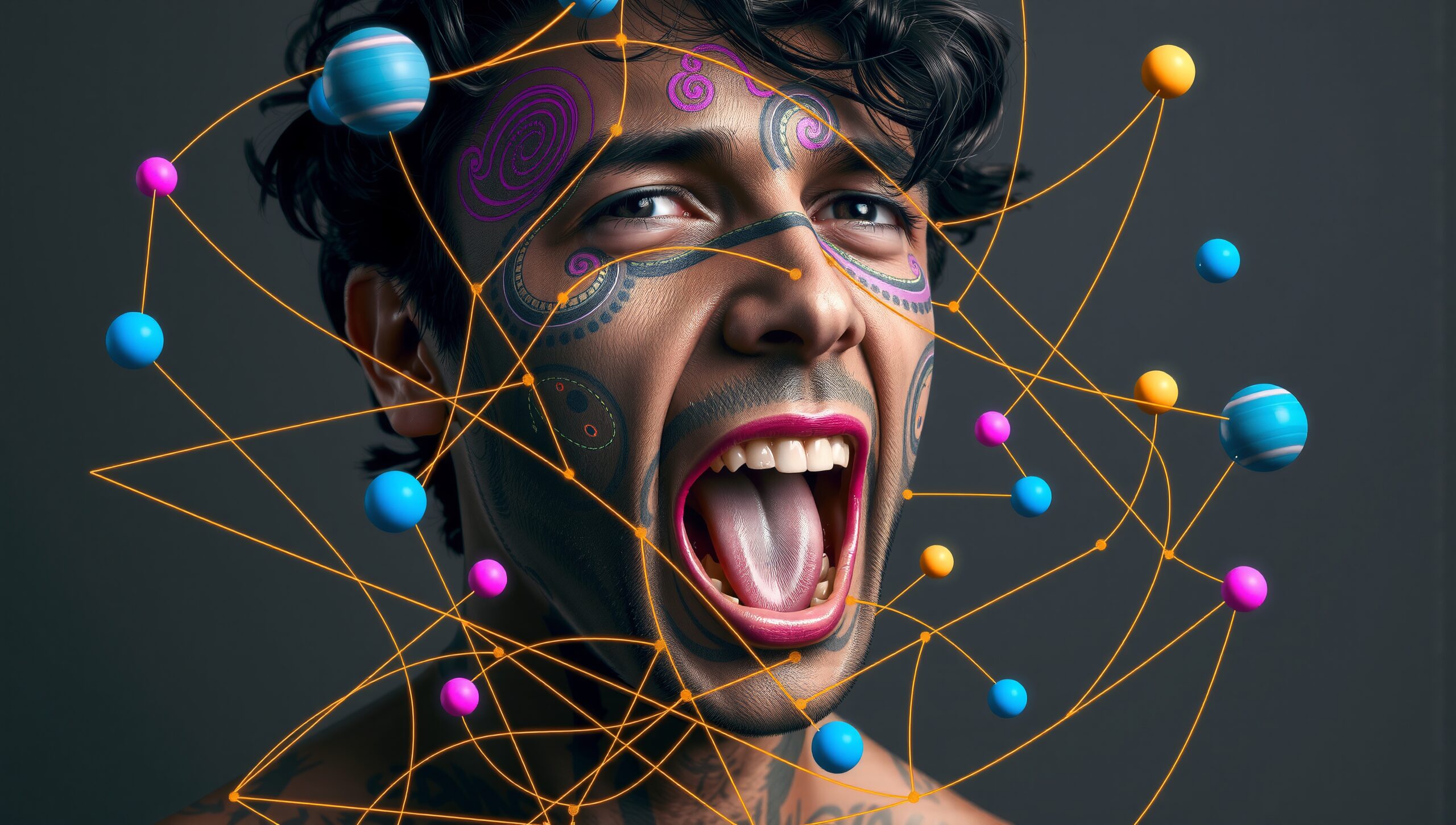 Vibrant Fusion of Art and Expression