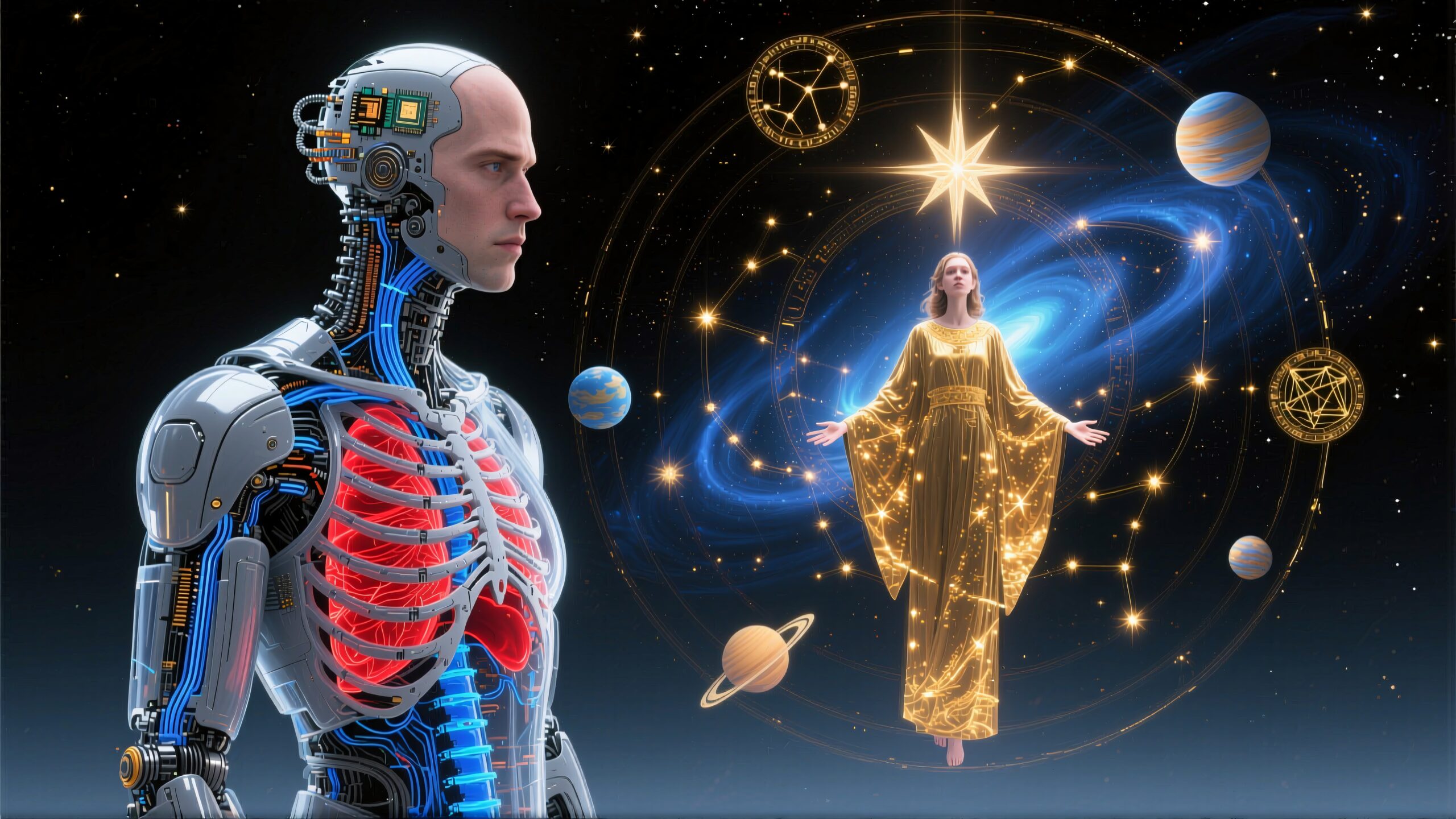 Futuristic Technology Meets Mysticism