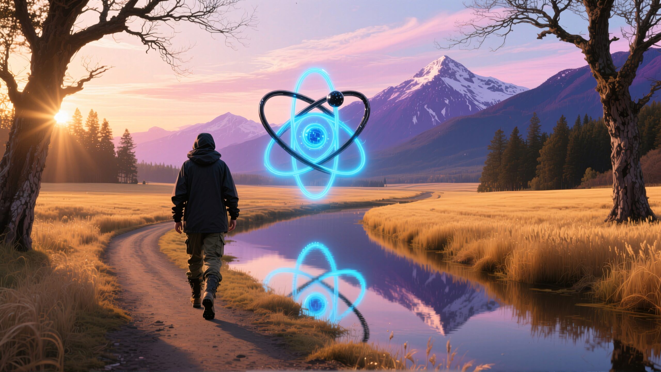 Cosmic Connection in Serene Wilderness