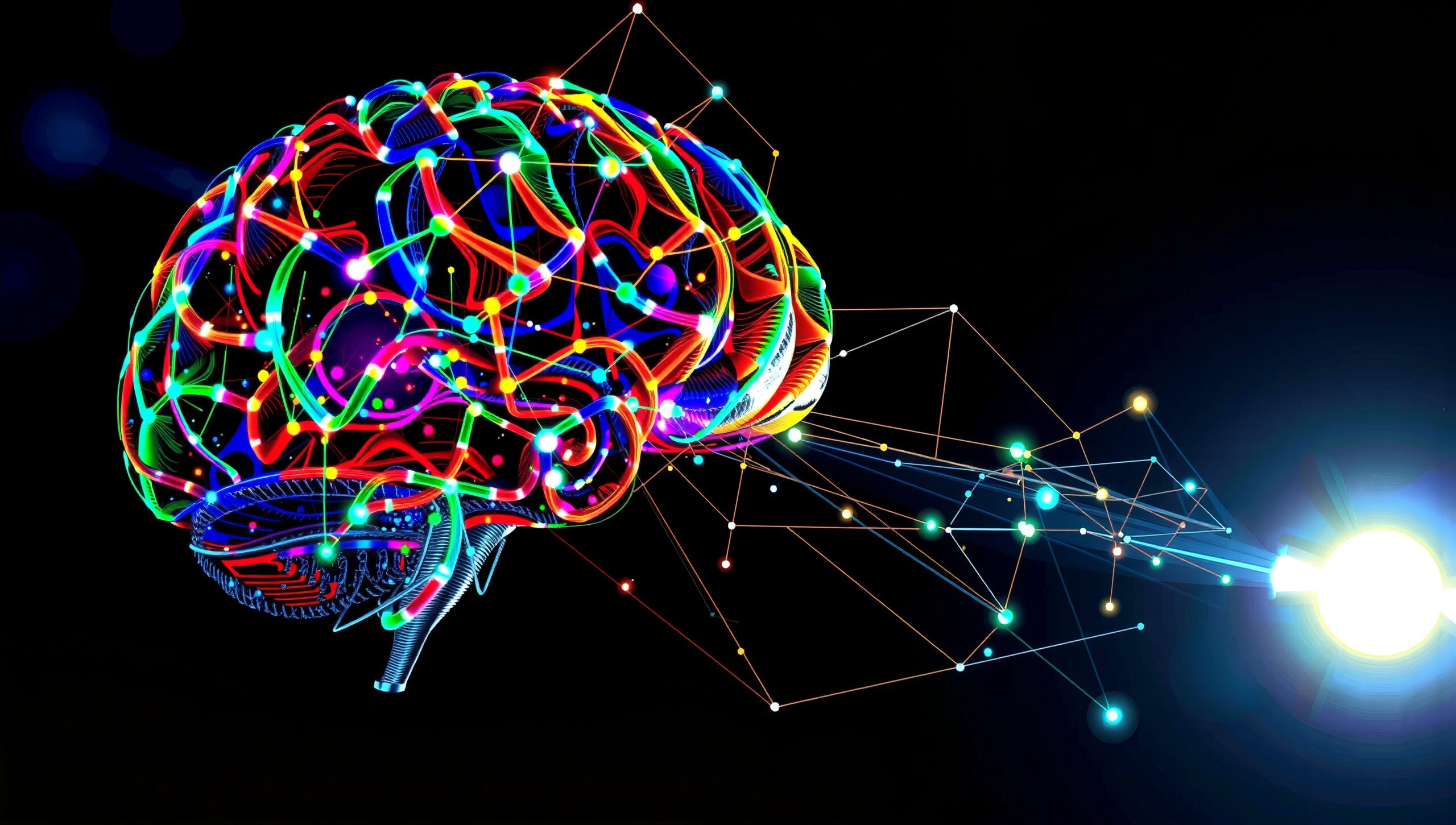 Neural Connections in Vivid Colors