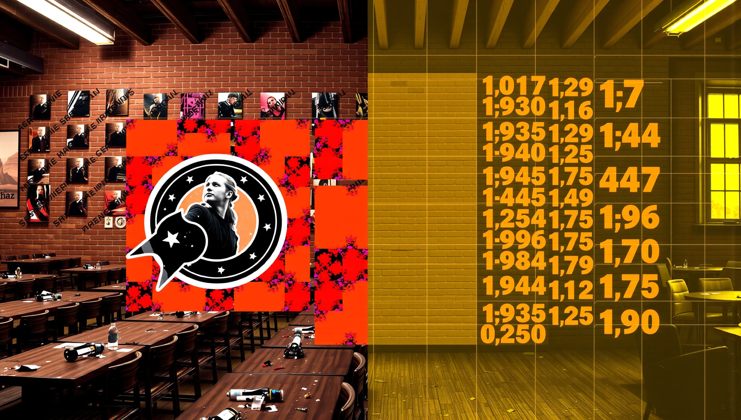 Art Numbers and Brick Wall