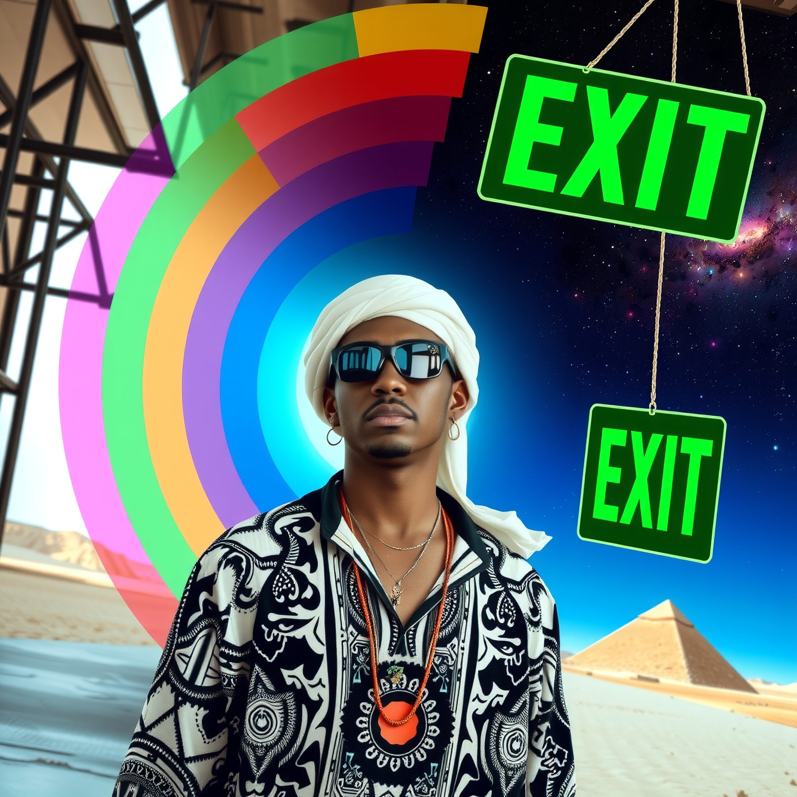 Surreal Desert Fashion Fusion