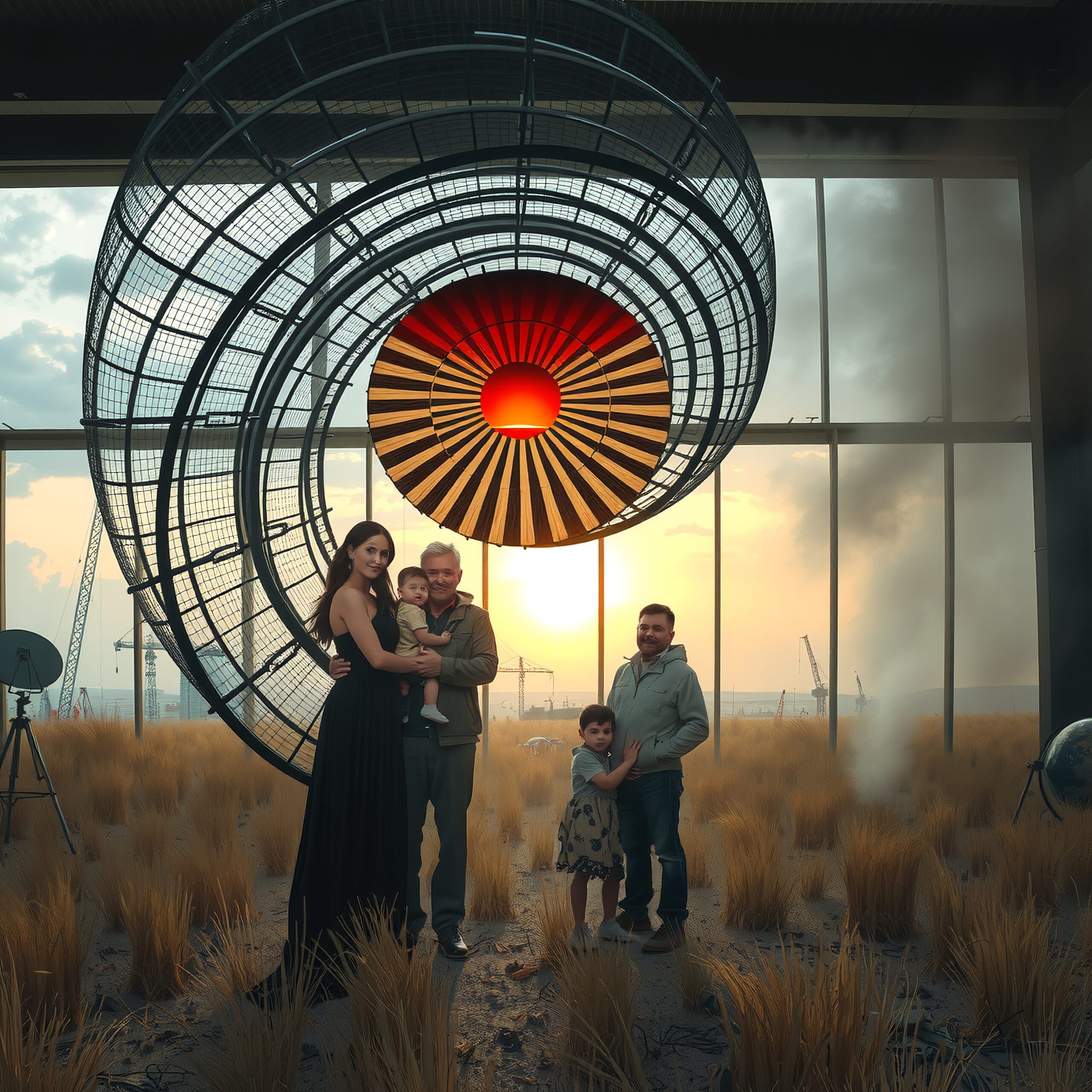 Family Reunion at Spiraled Sculpture