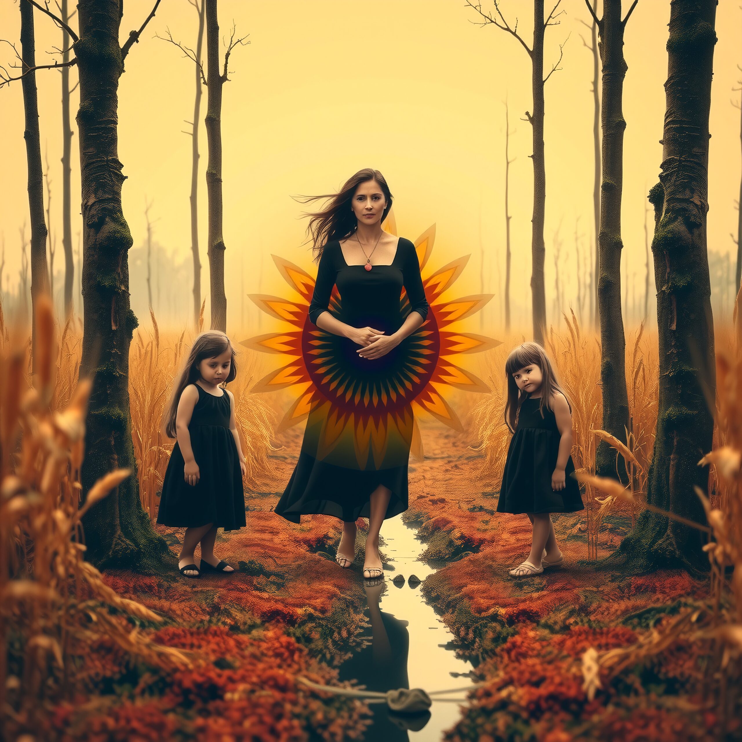 Enchanting Harmony in Autumn Woods