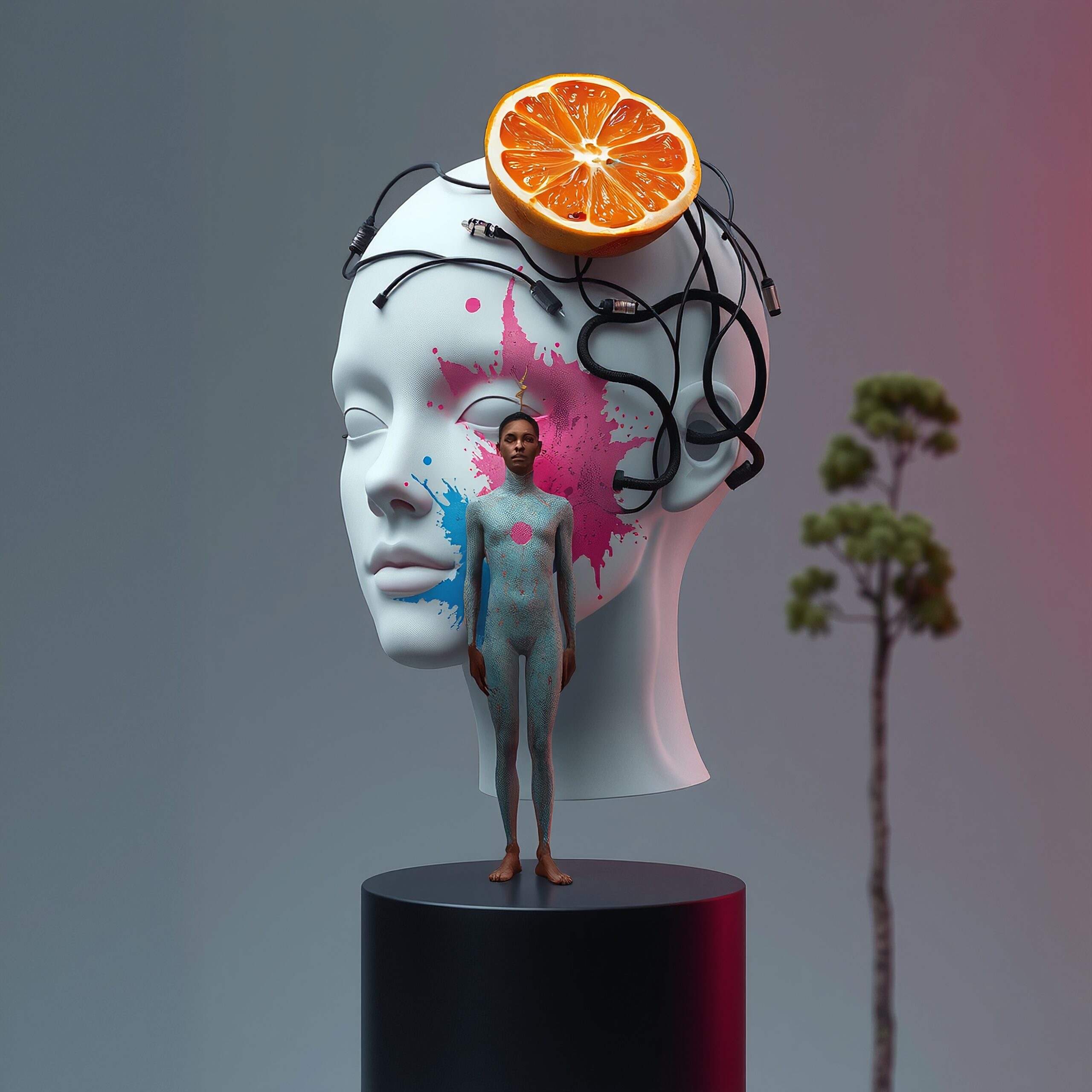 Surreal Technology and Nature Fusion