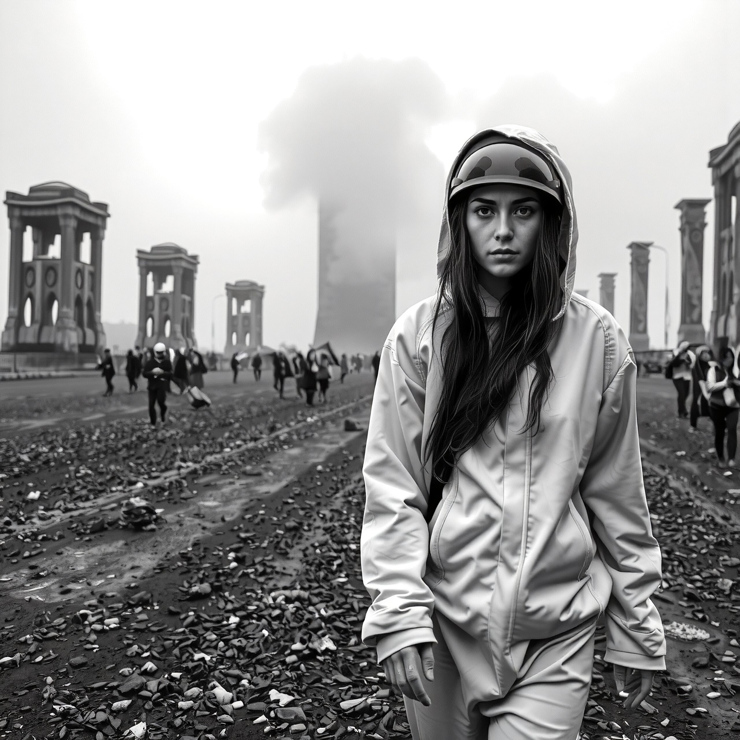 Apocalyptic Resilience Amidst Urban Ruins