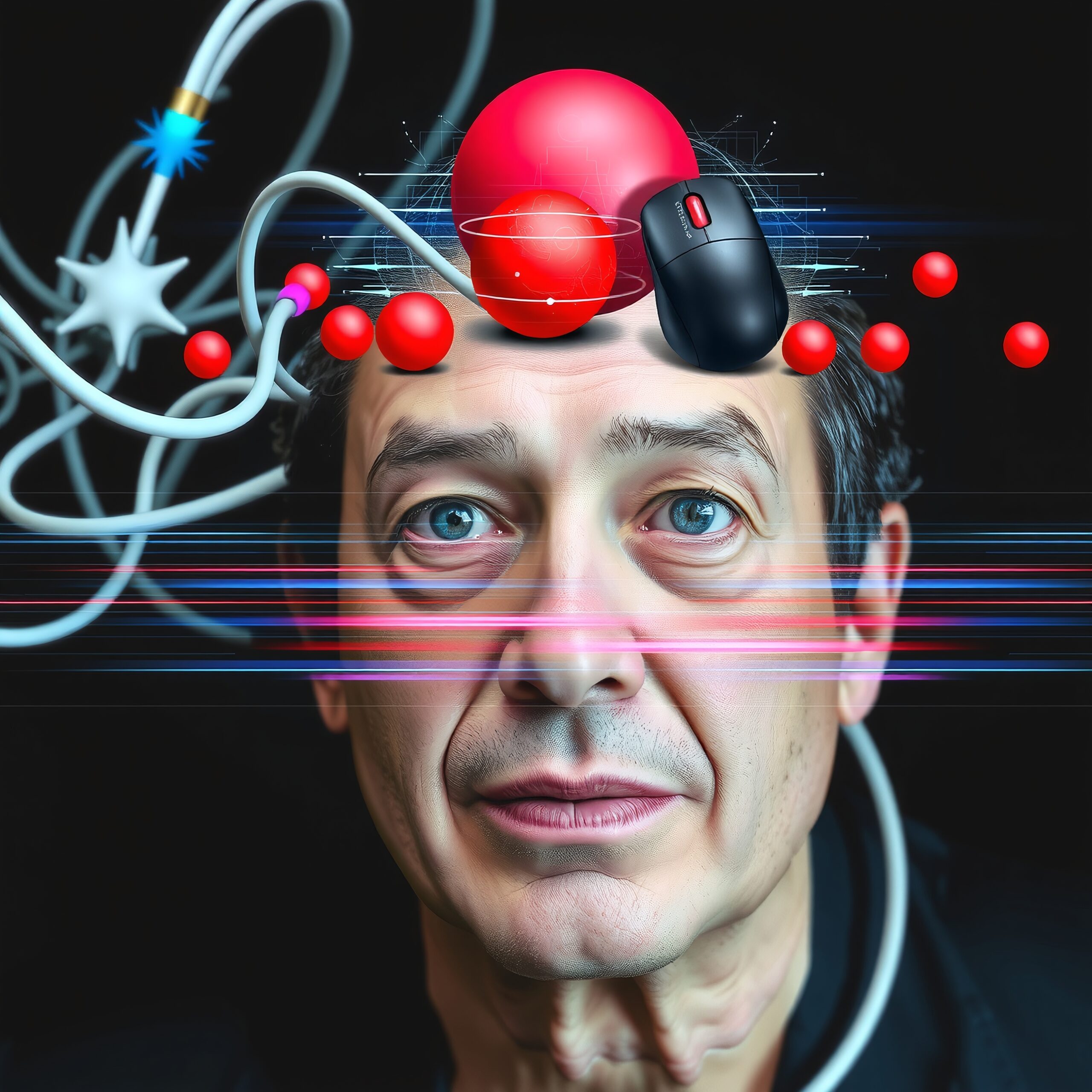 Futuristic Technology Mind Connection