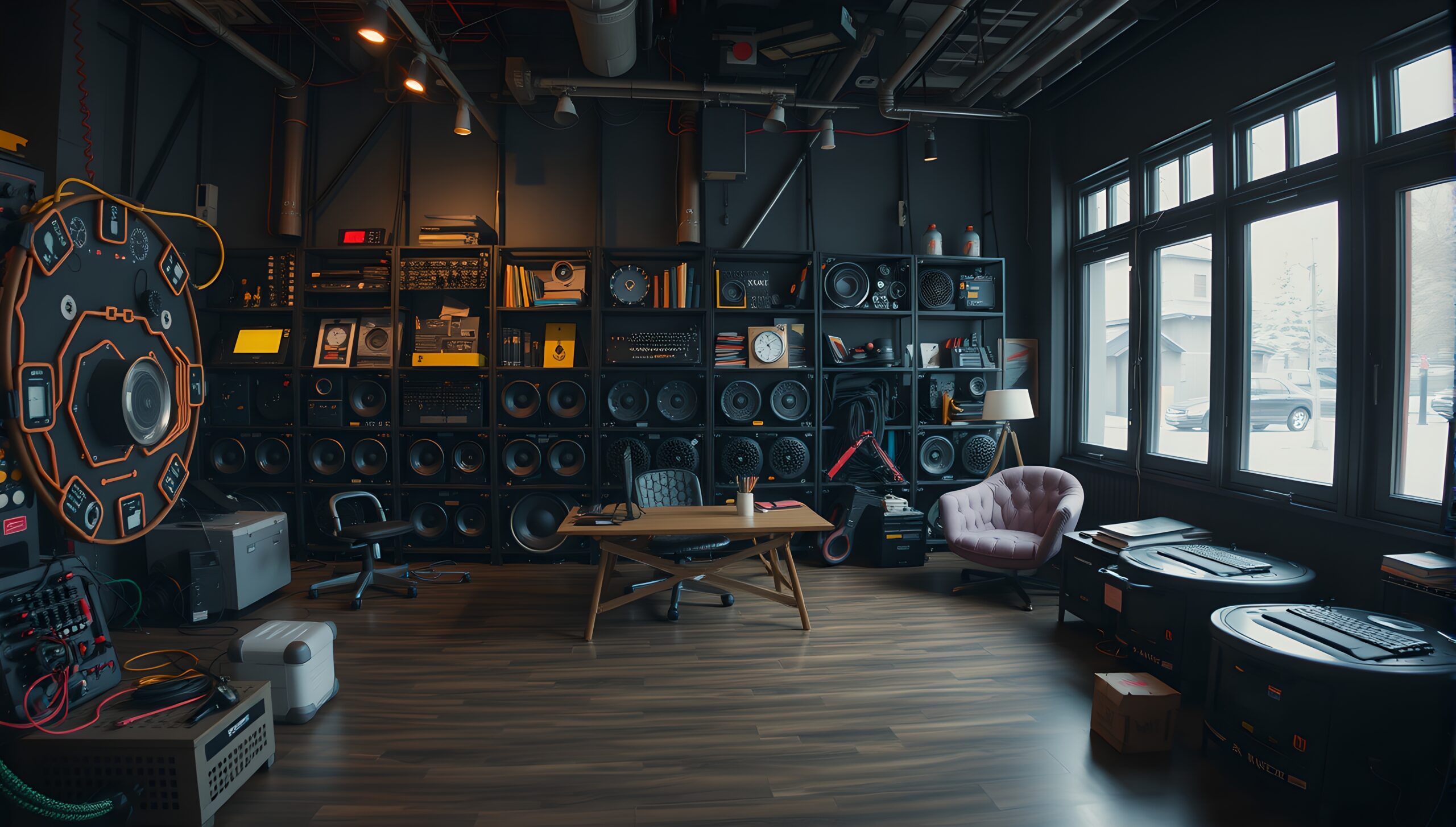 Audio Workshop with Large Speakers