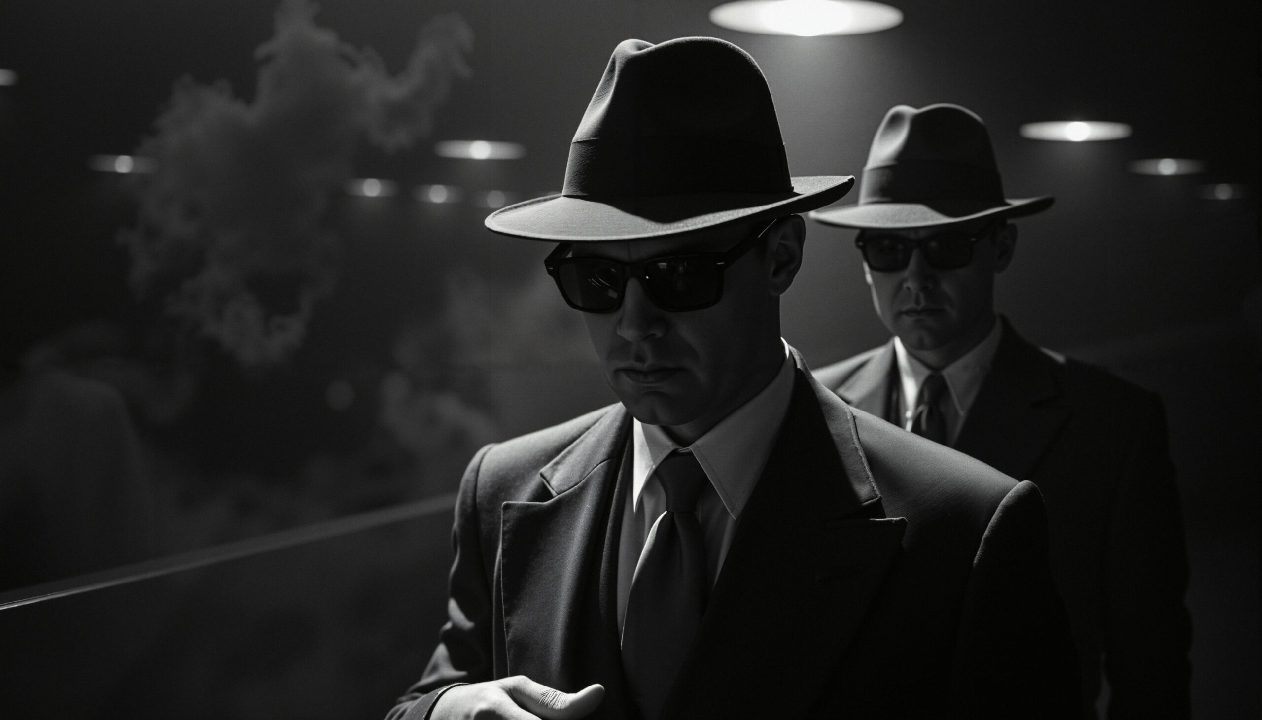 Mysterious Detectives in Black Suits