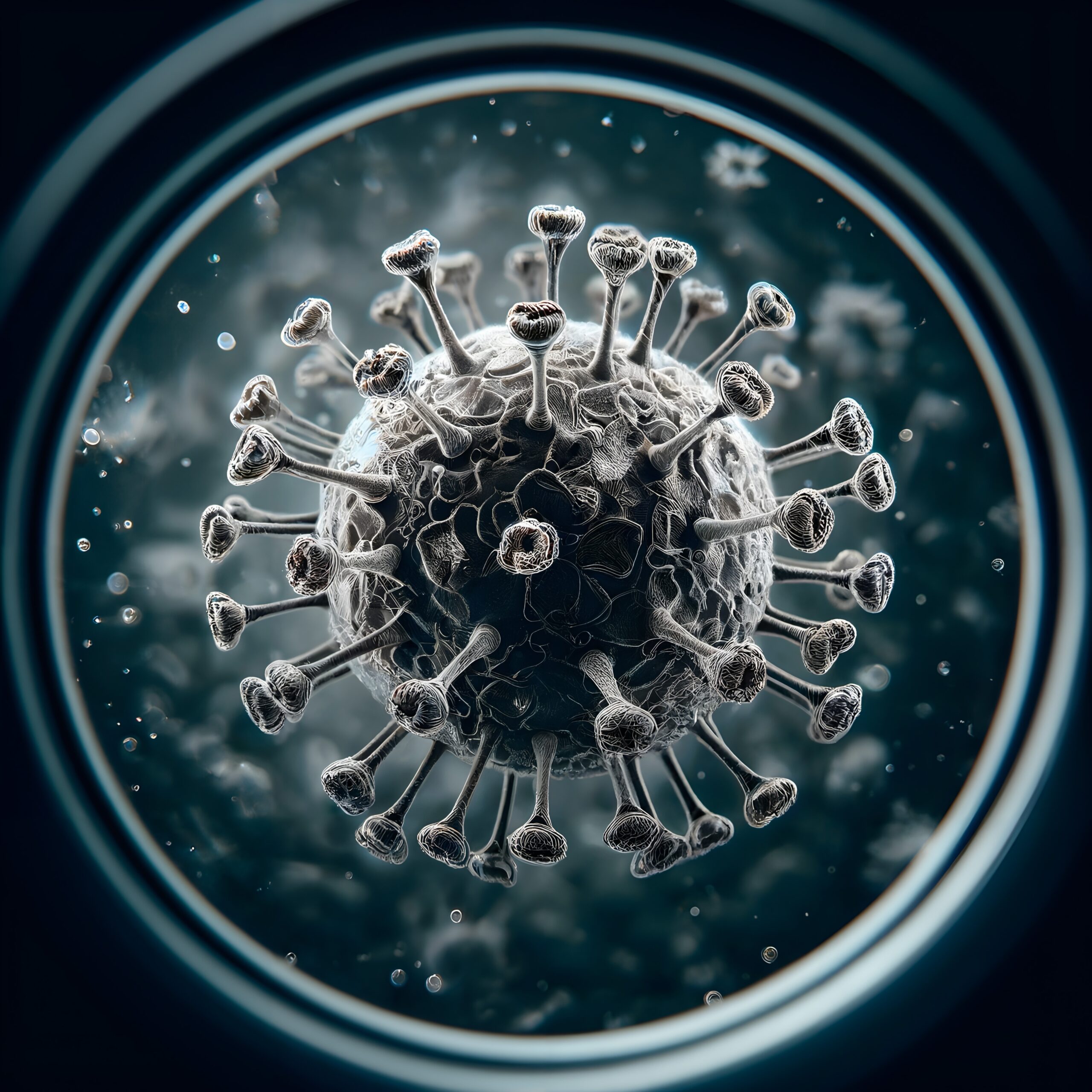 Microscopic View of a Virus