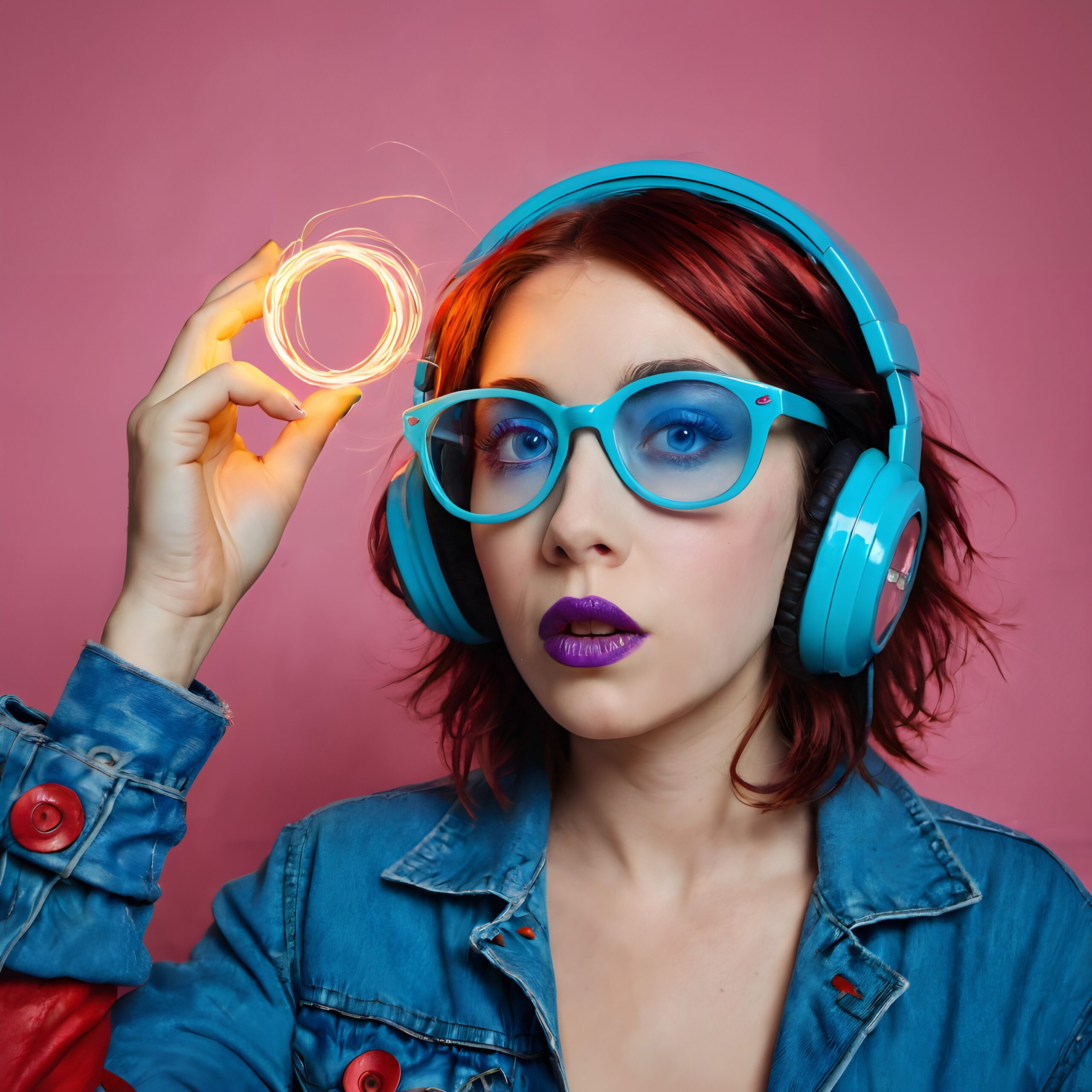 Vibrant Fashion with Neon Lights