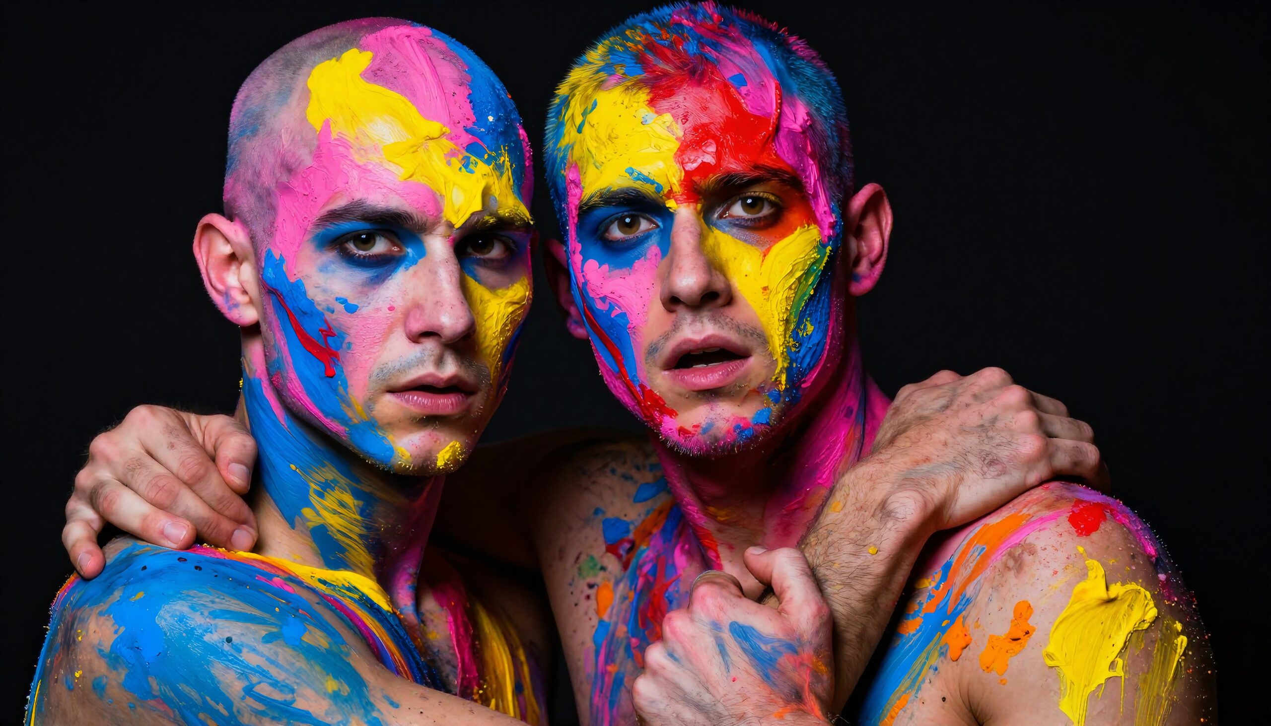 Bold Expression Through Colorful Paint