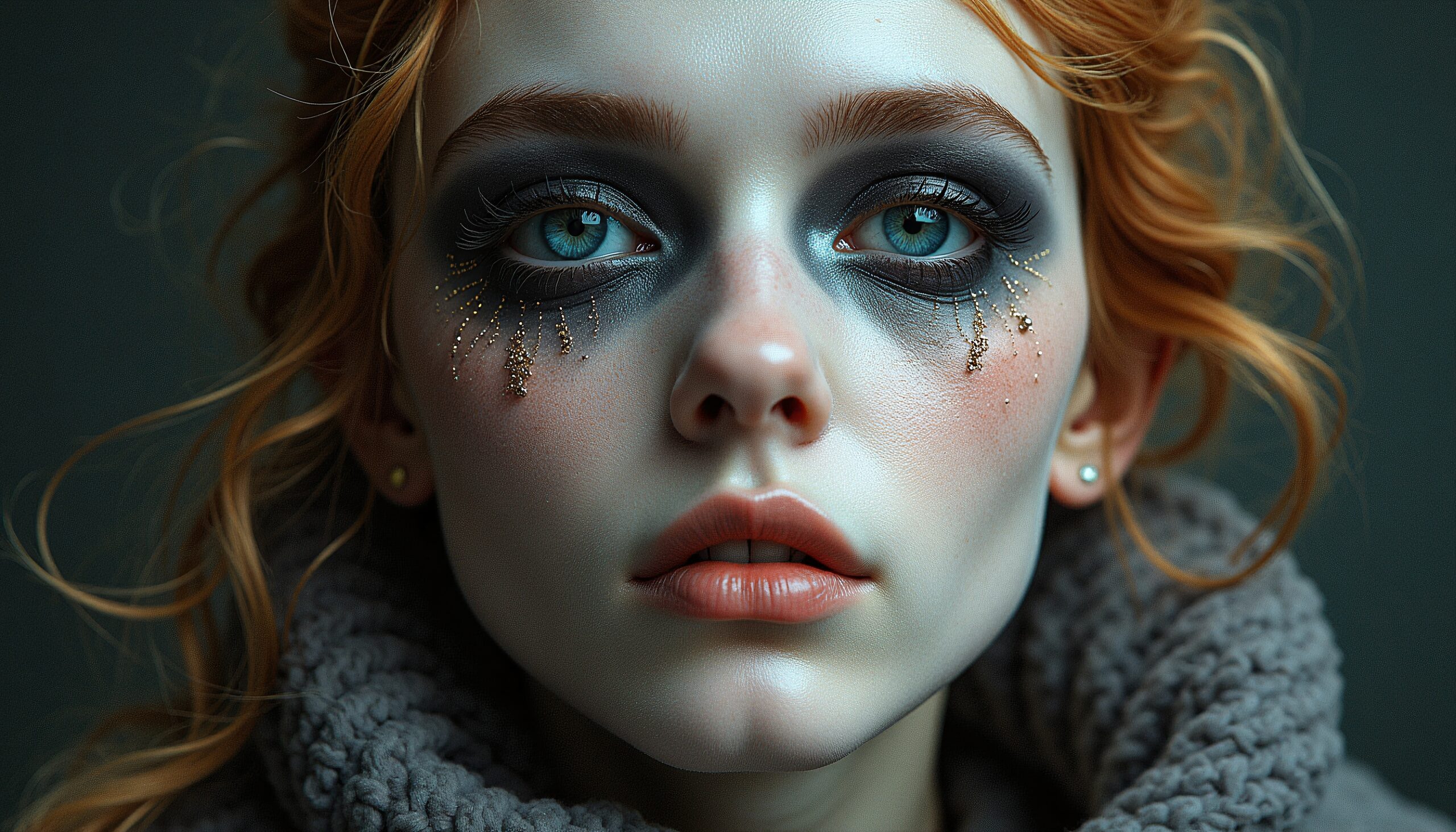 Celestial Beauty with Starry Eyes