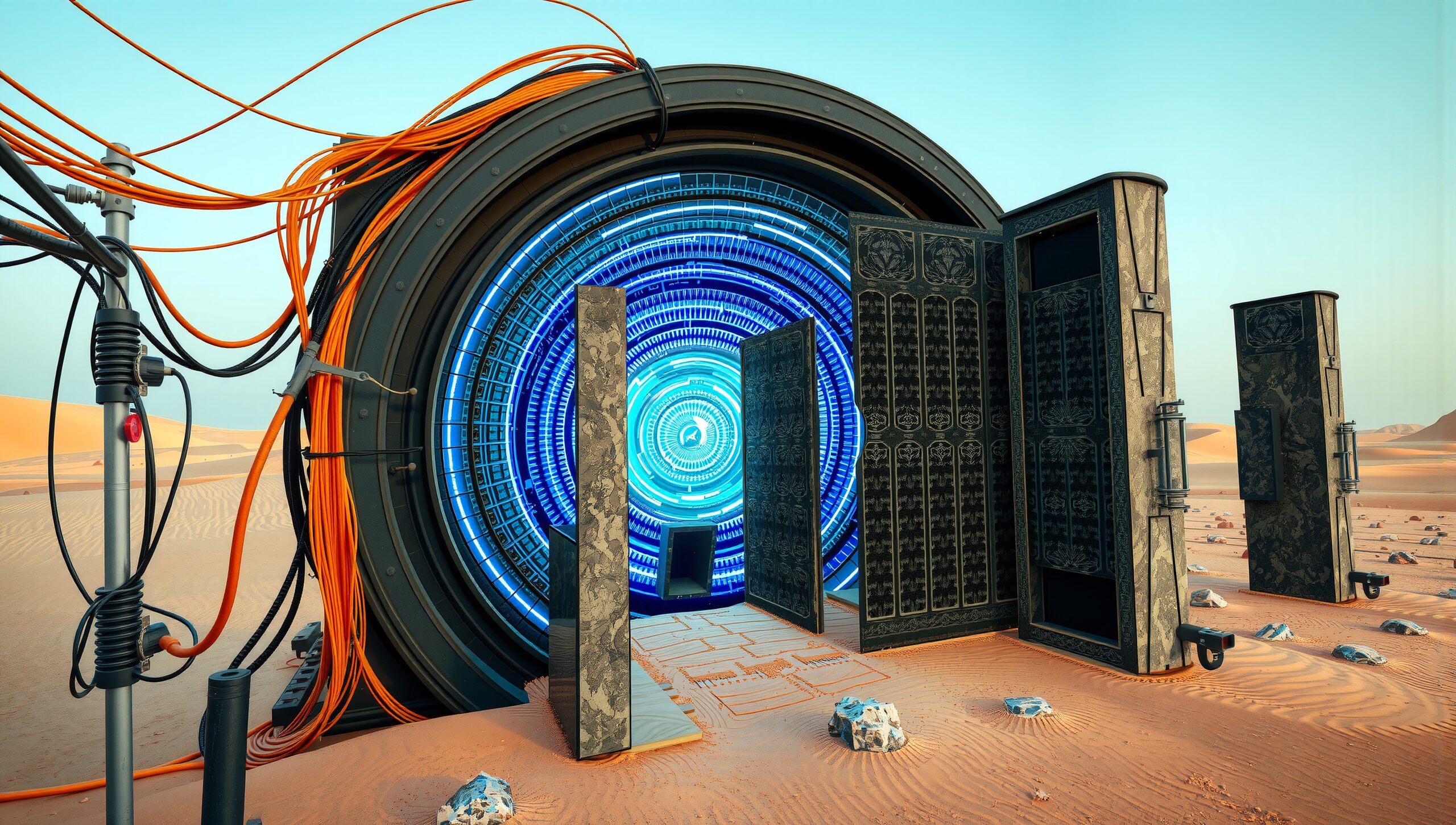 Mystical Desert Portal Scene