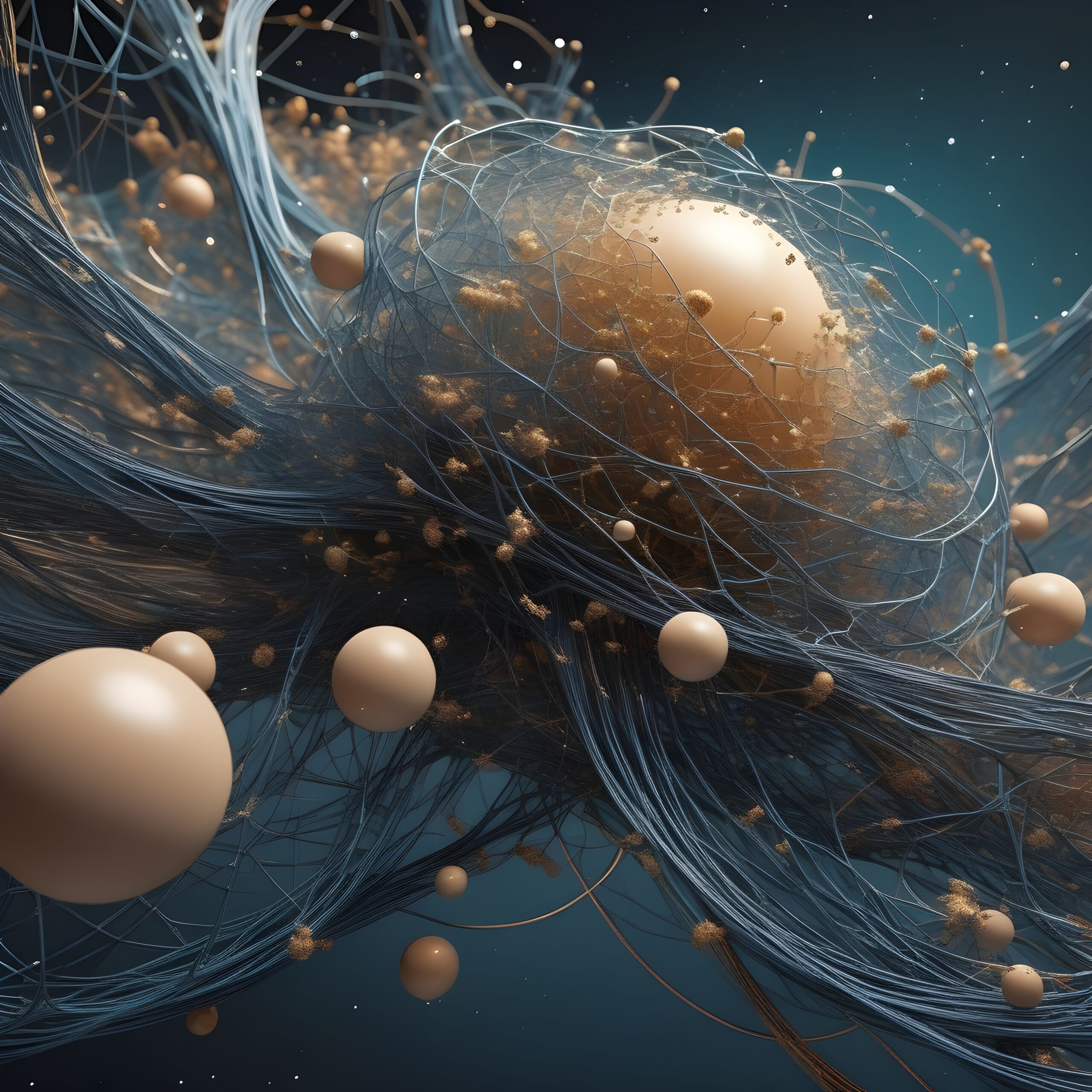 Microscopic Universe of Abstract Spheres and Filaments