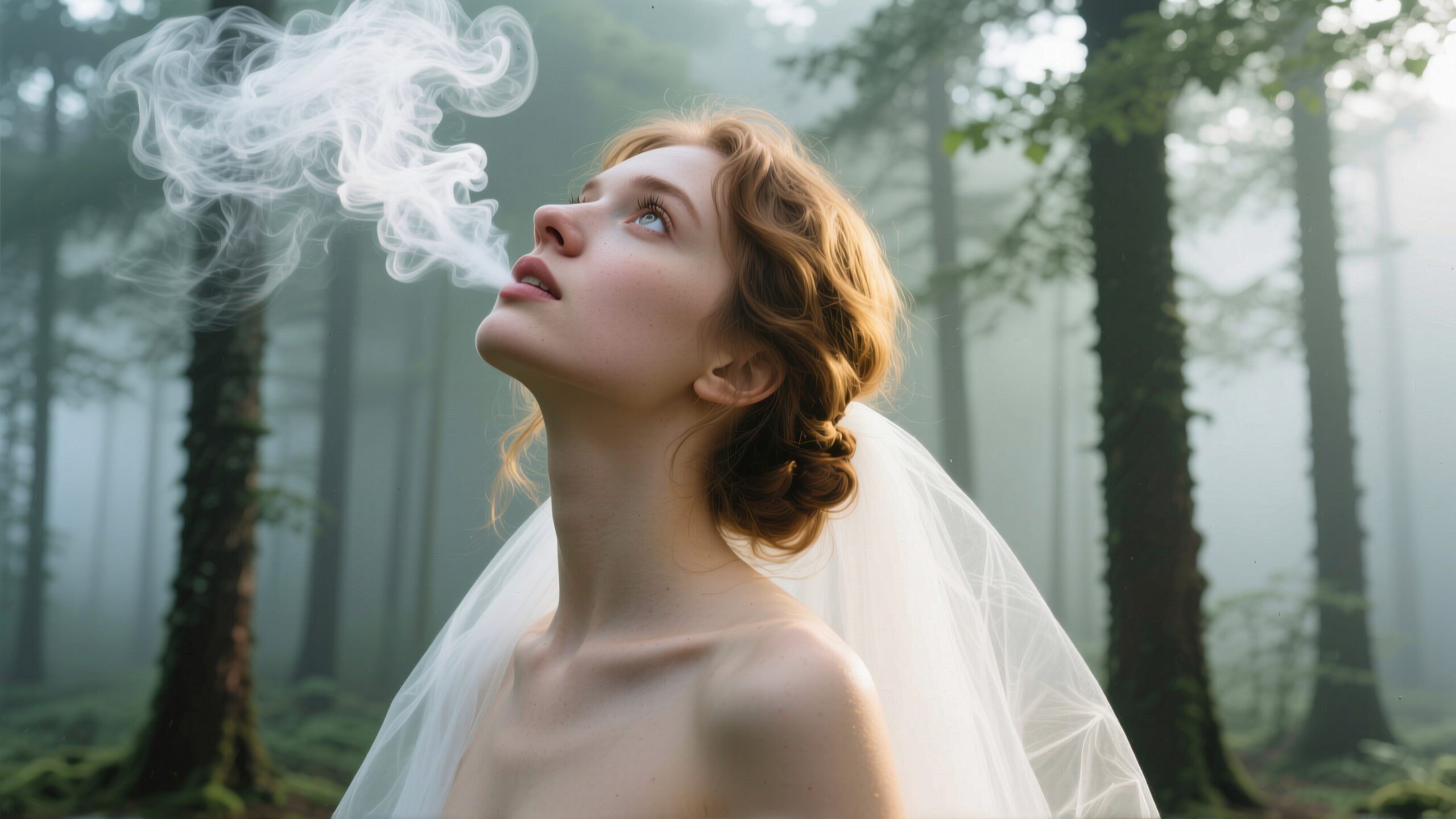 Ethereal Moment in Enchanted Forest