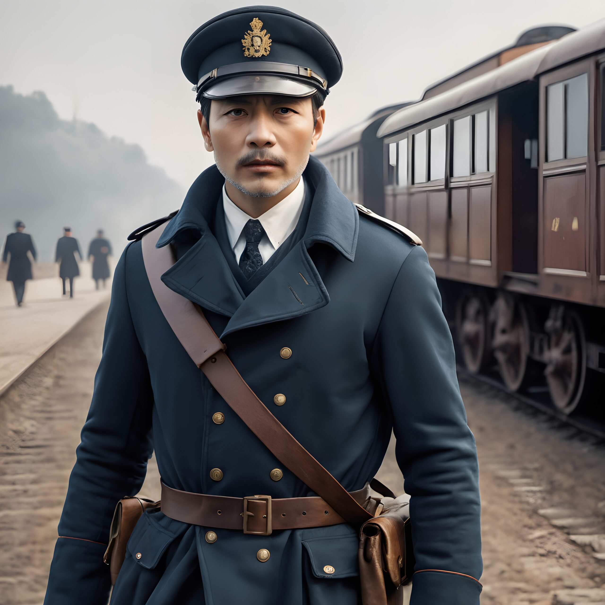 Train Station Officer in Uniform