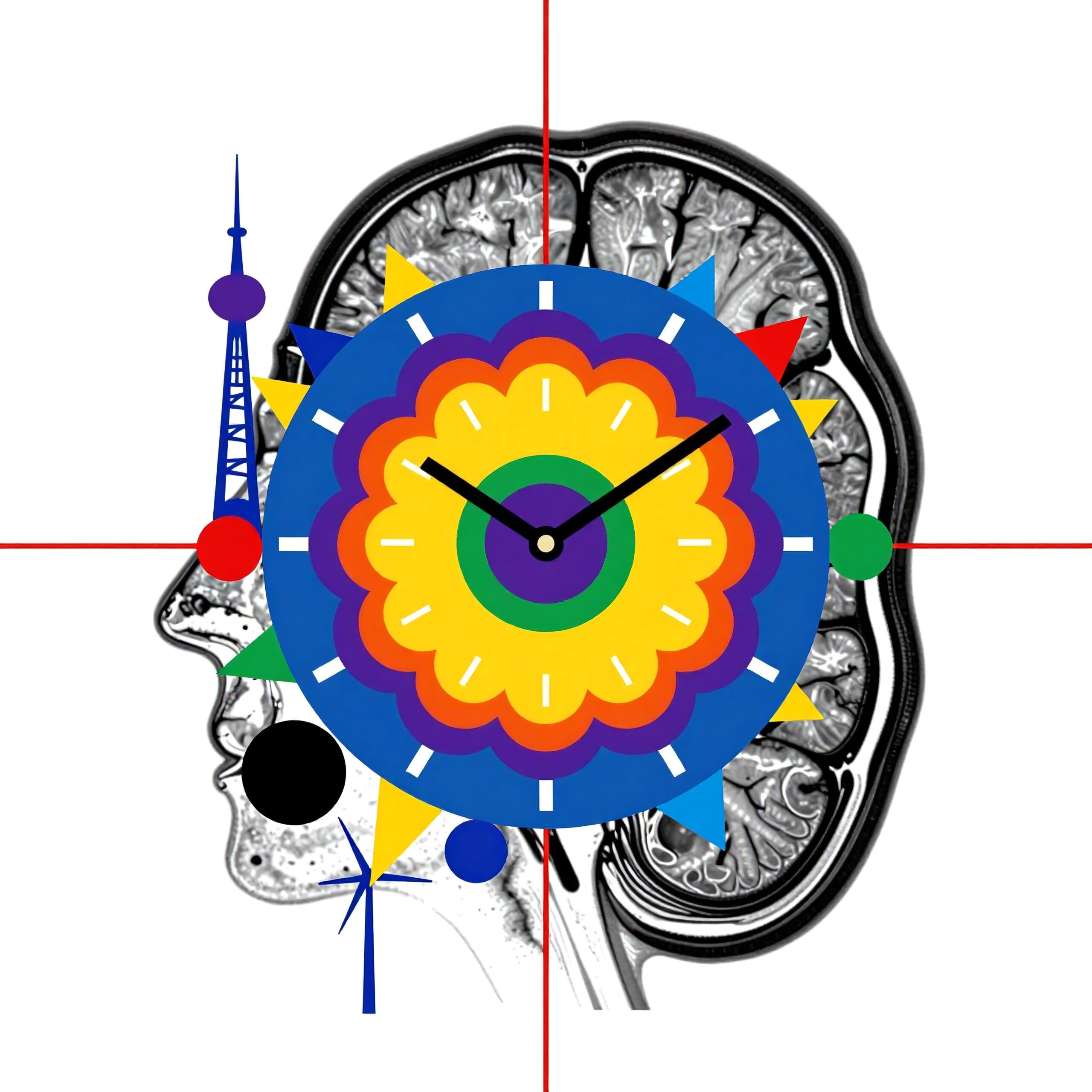 Brain MRI with Artistic Clock