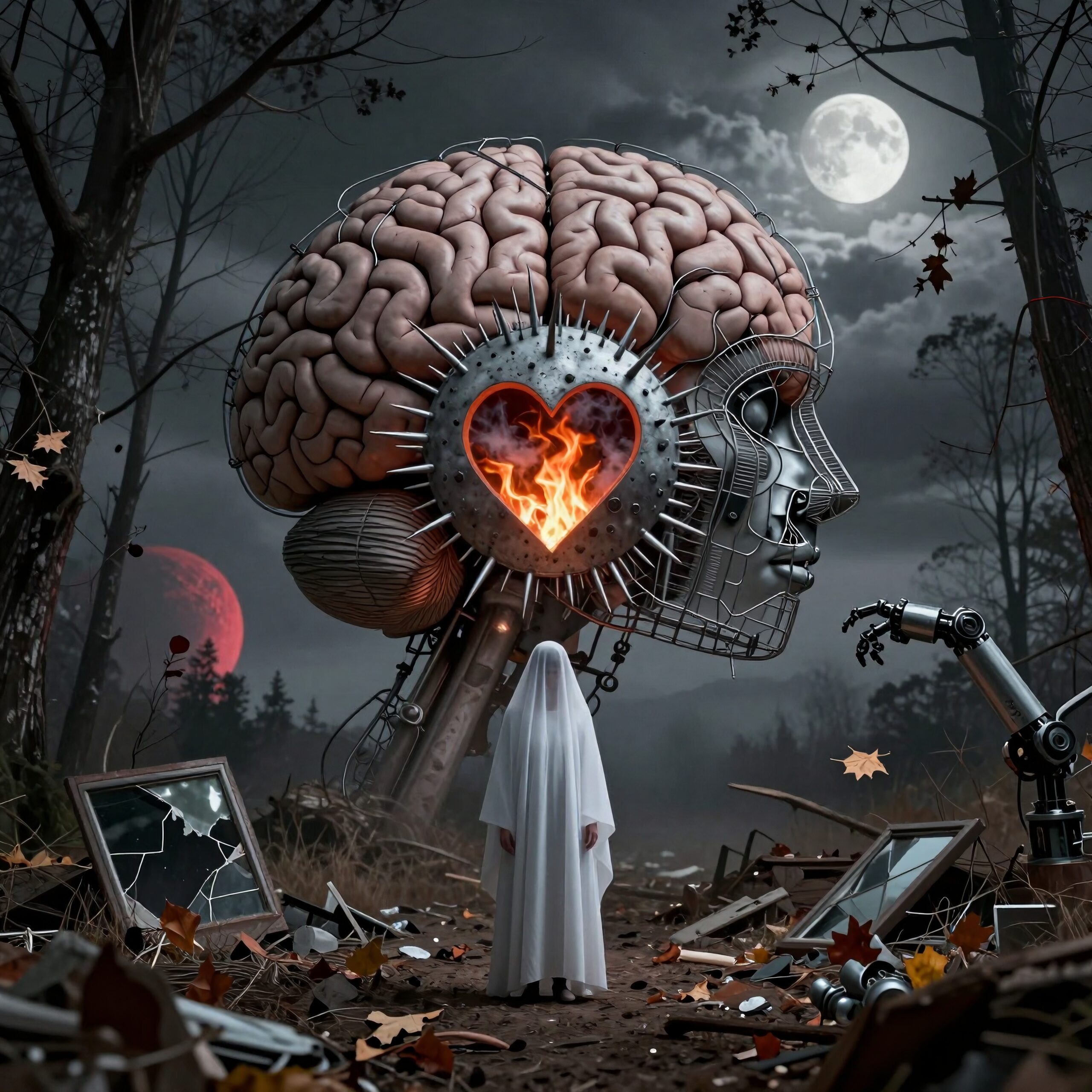 Surreal Future Robots and Nature