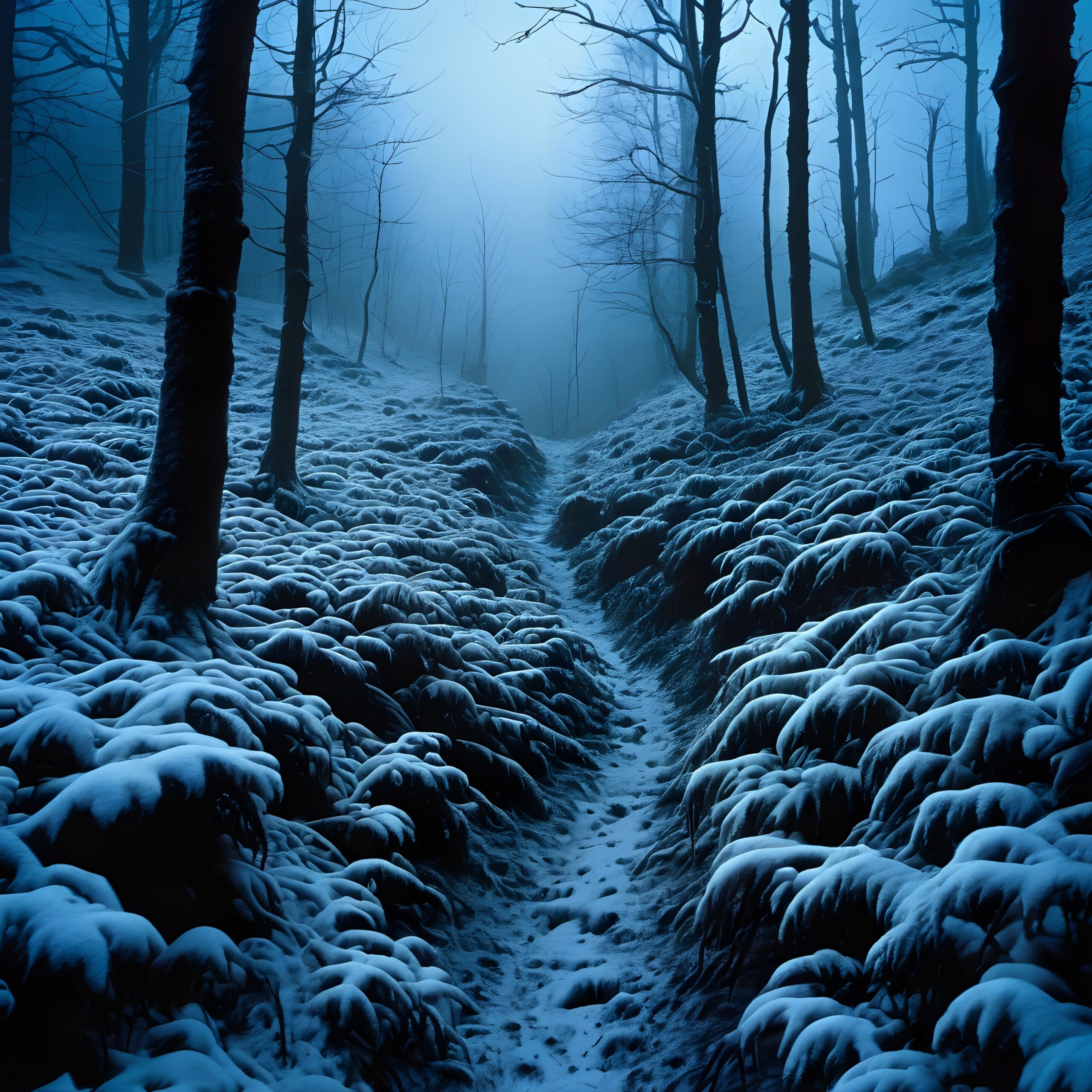 Misty Winter Wonderland Pathway