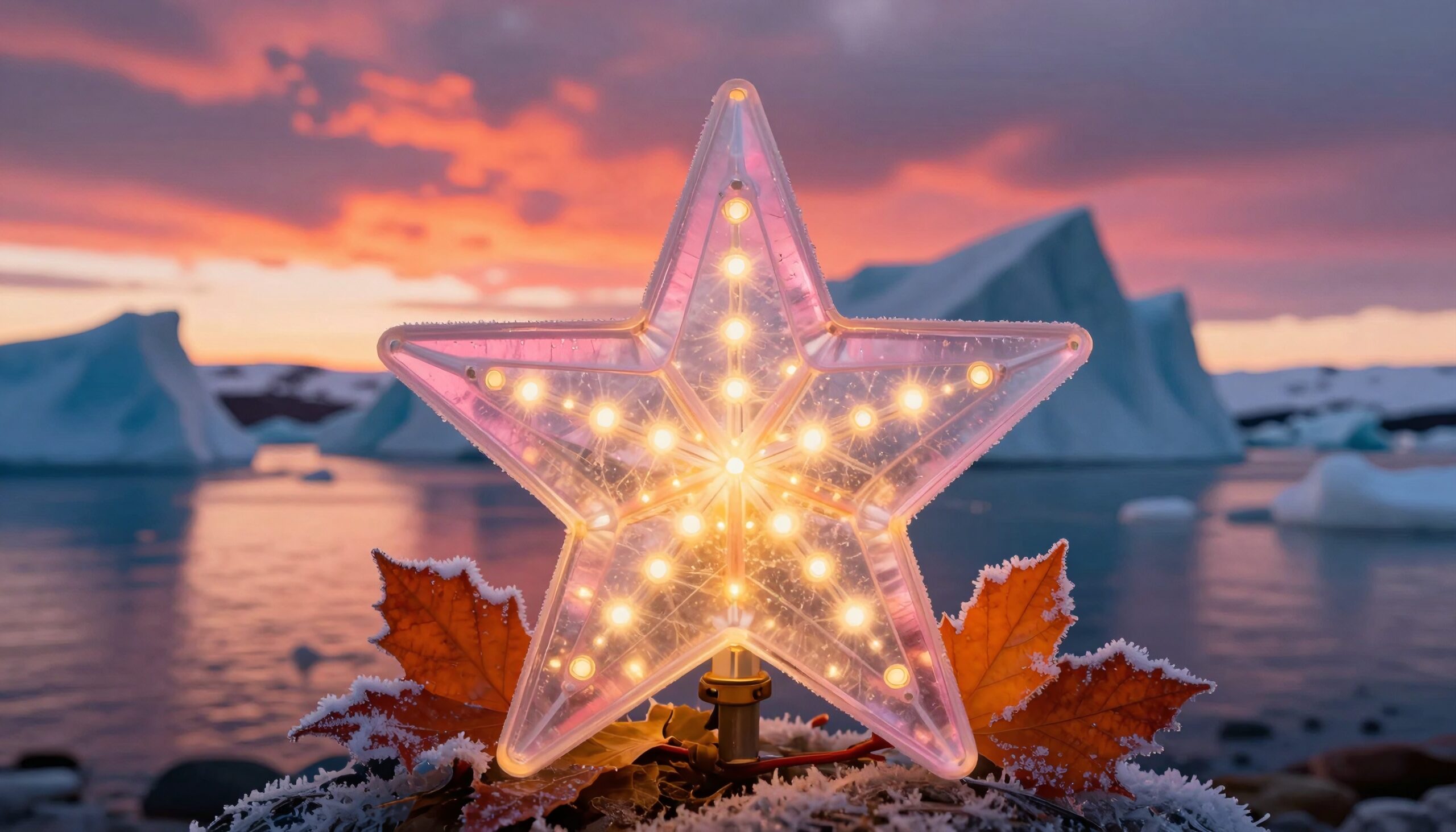 Star Light Amidst Icy Serenity
