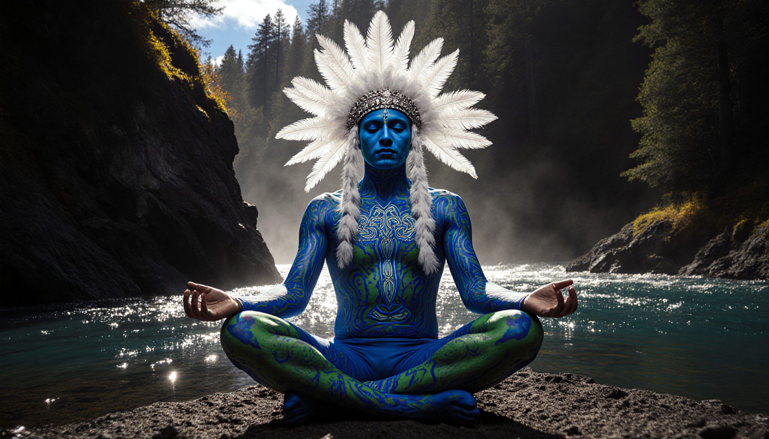 Mystical Meditation by the River