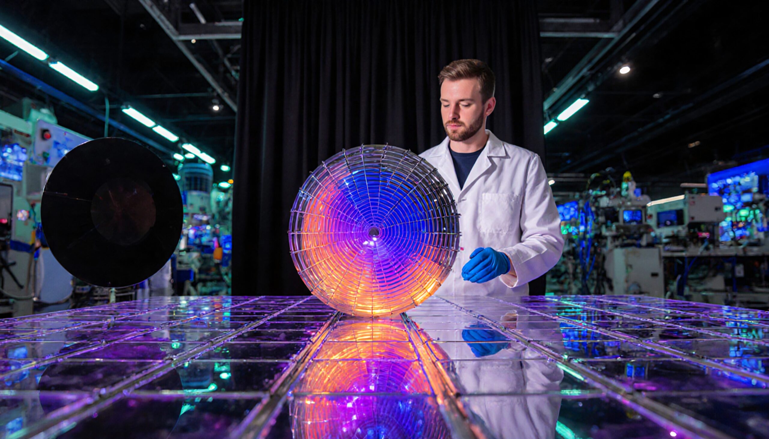 Vibrant Sphere in Research Lab