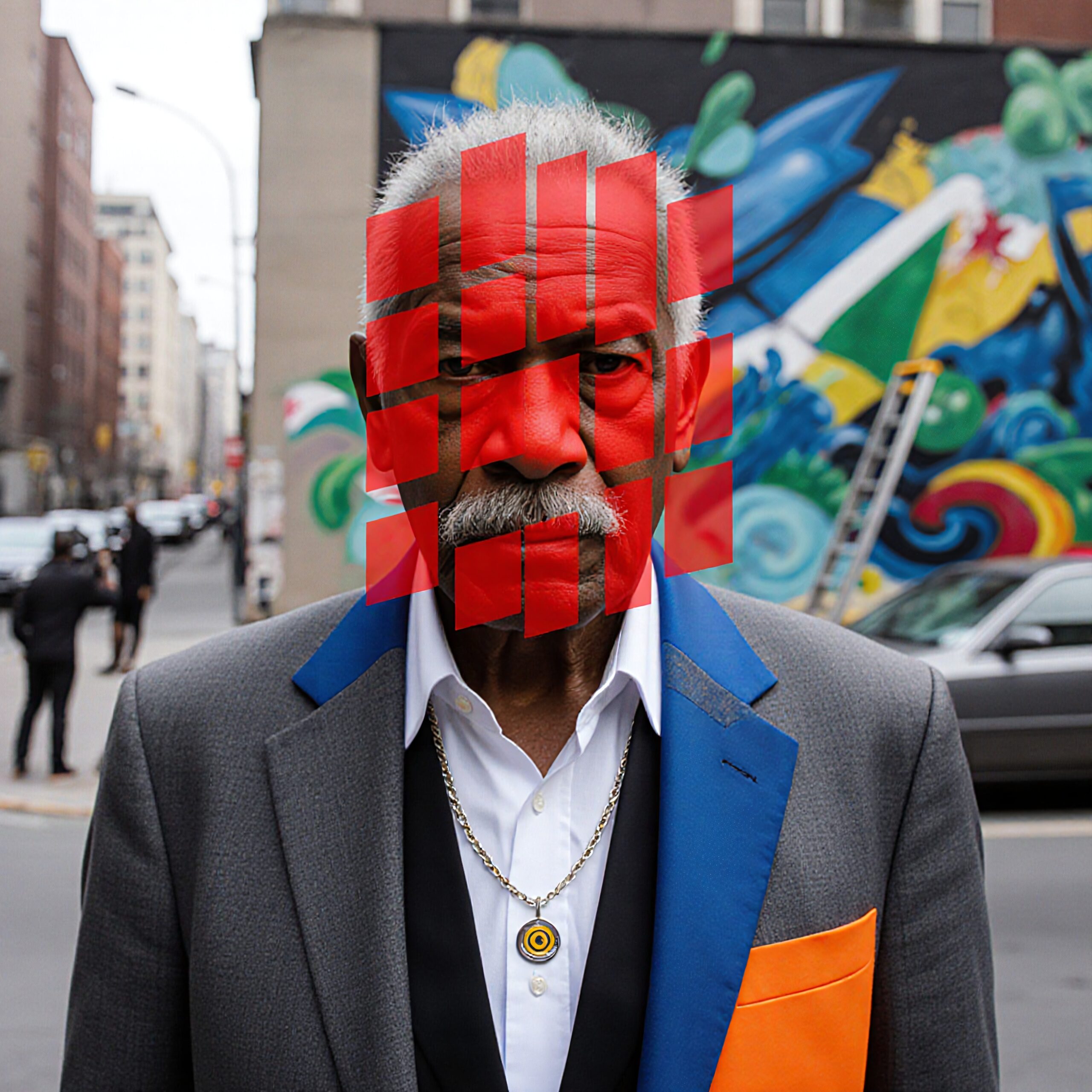 Urban Elegance Meets Street Art