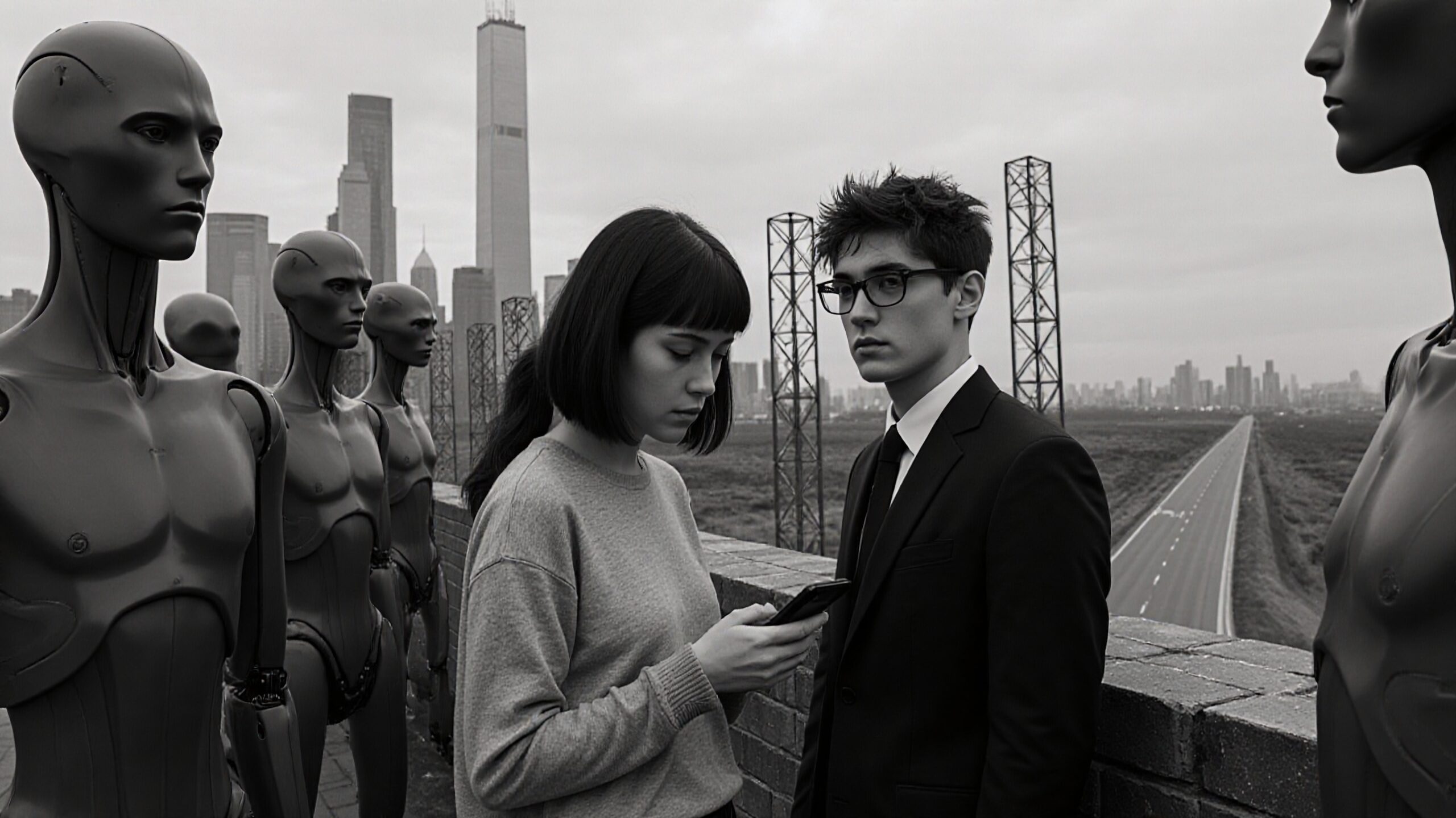 Dystopian City of Androids