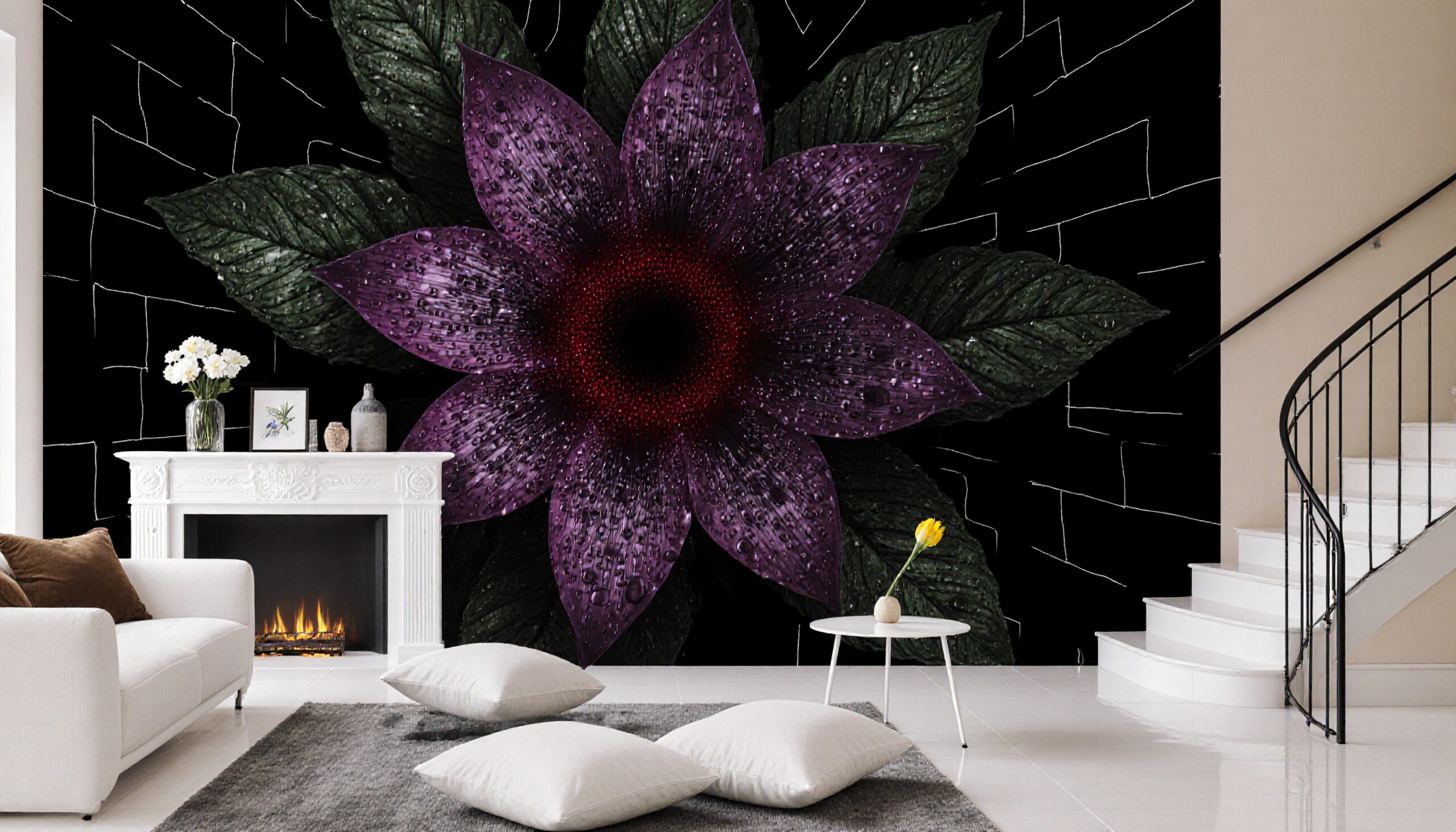 Modern Living Room with Art