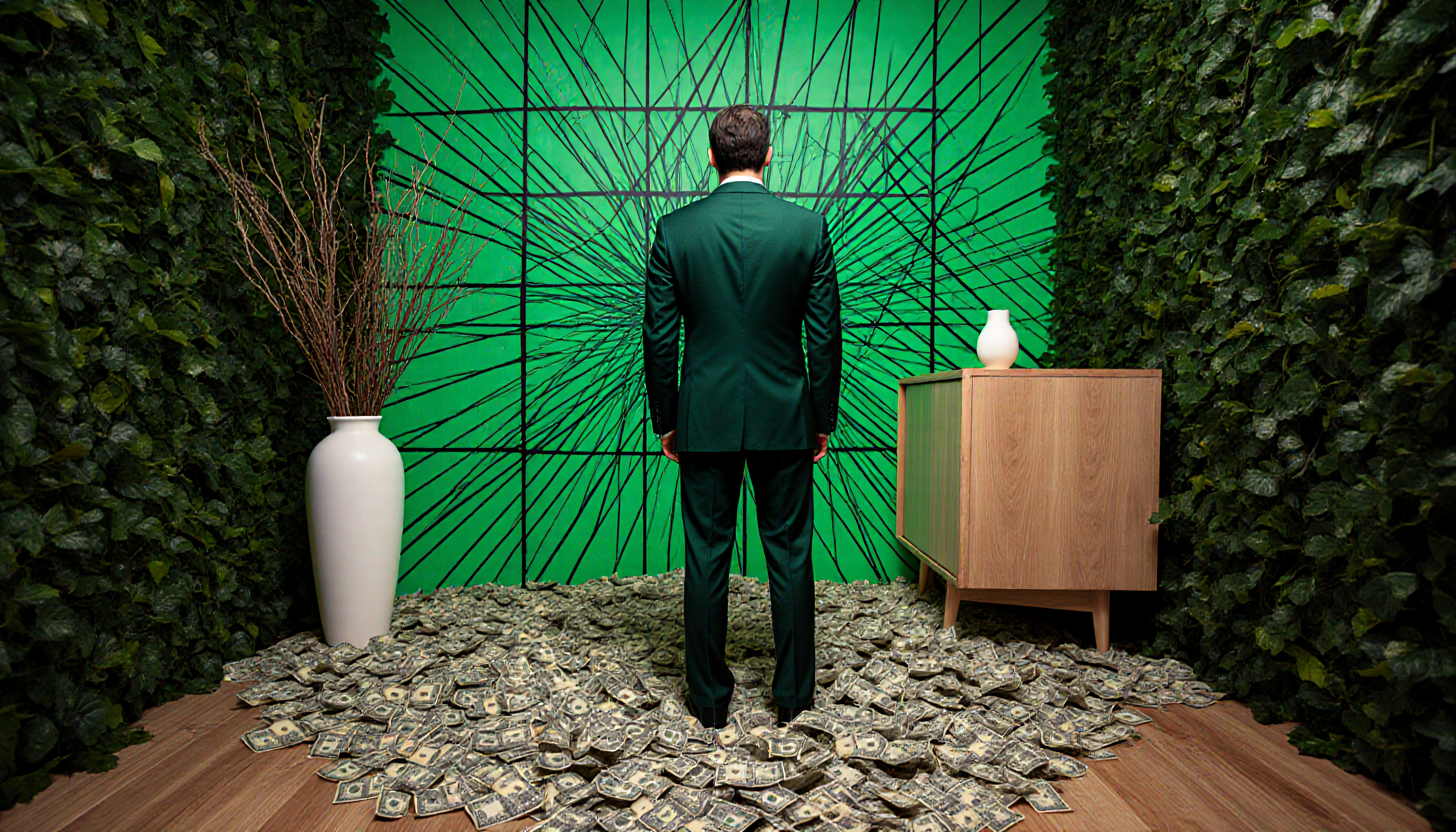 Opulent Wealth and Green Themes