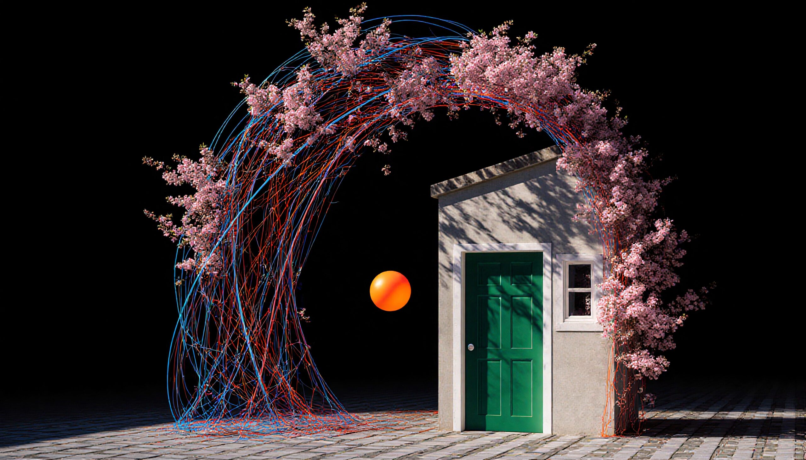 Whimsical Floral Arch and Door