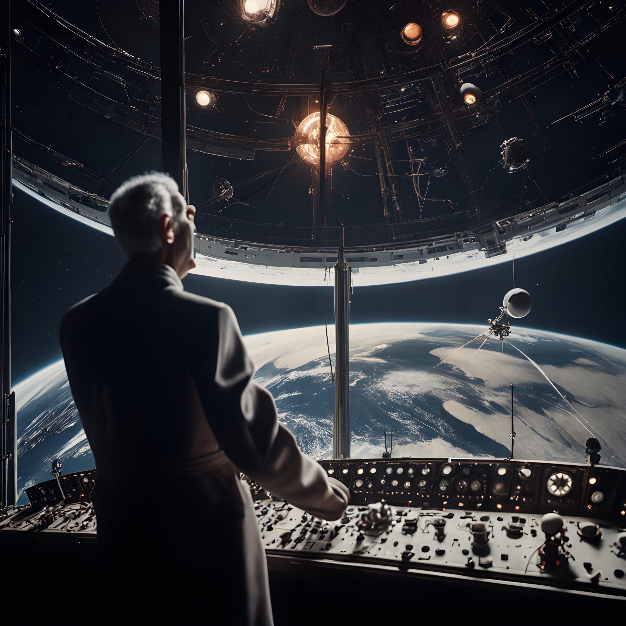 Futuristic Space Station Environment