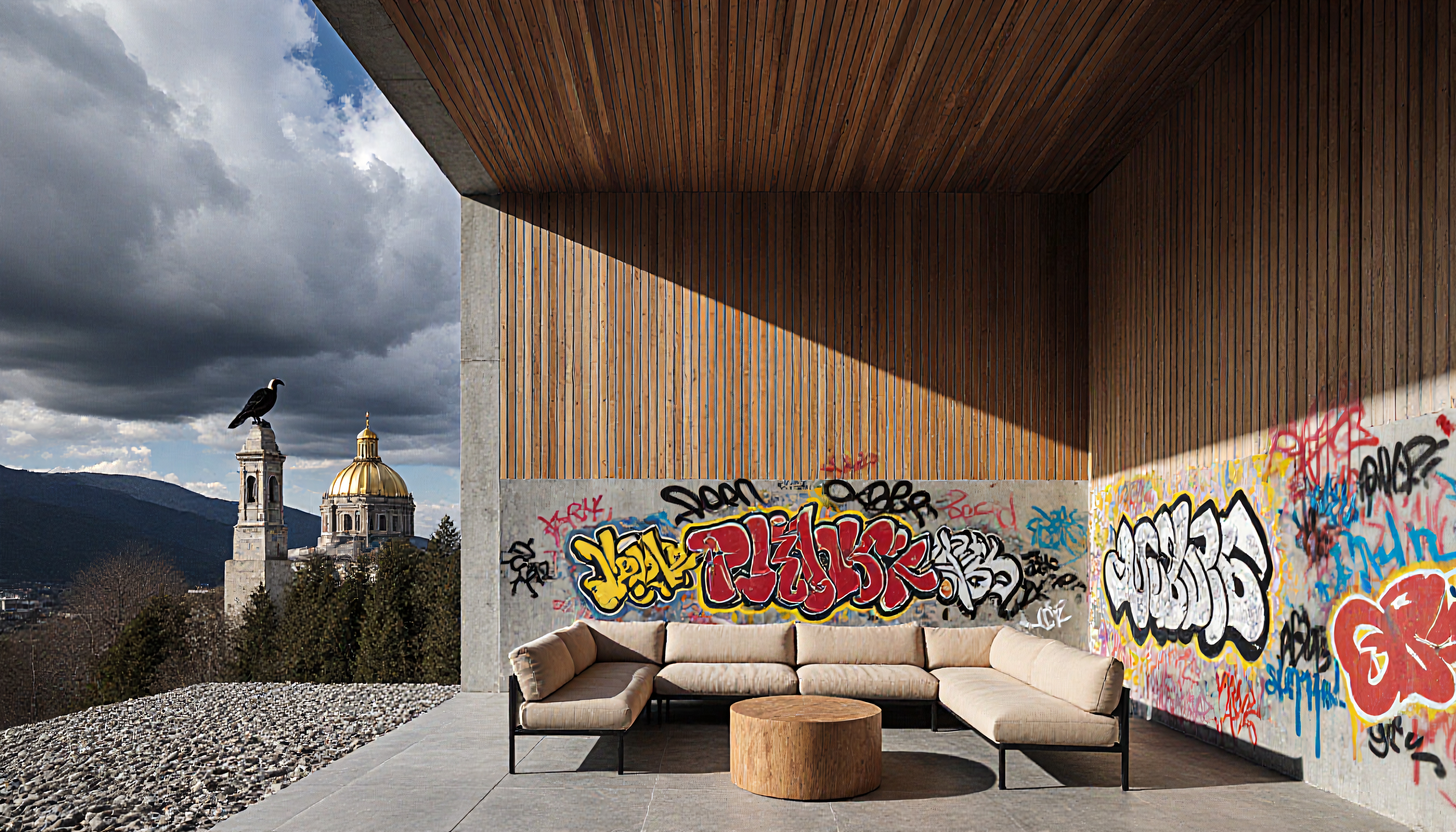 Urban Art Meets Modern Architecture