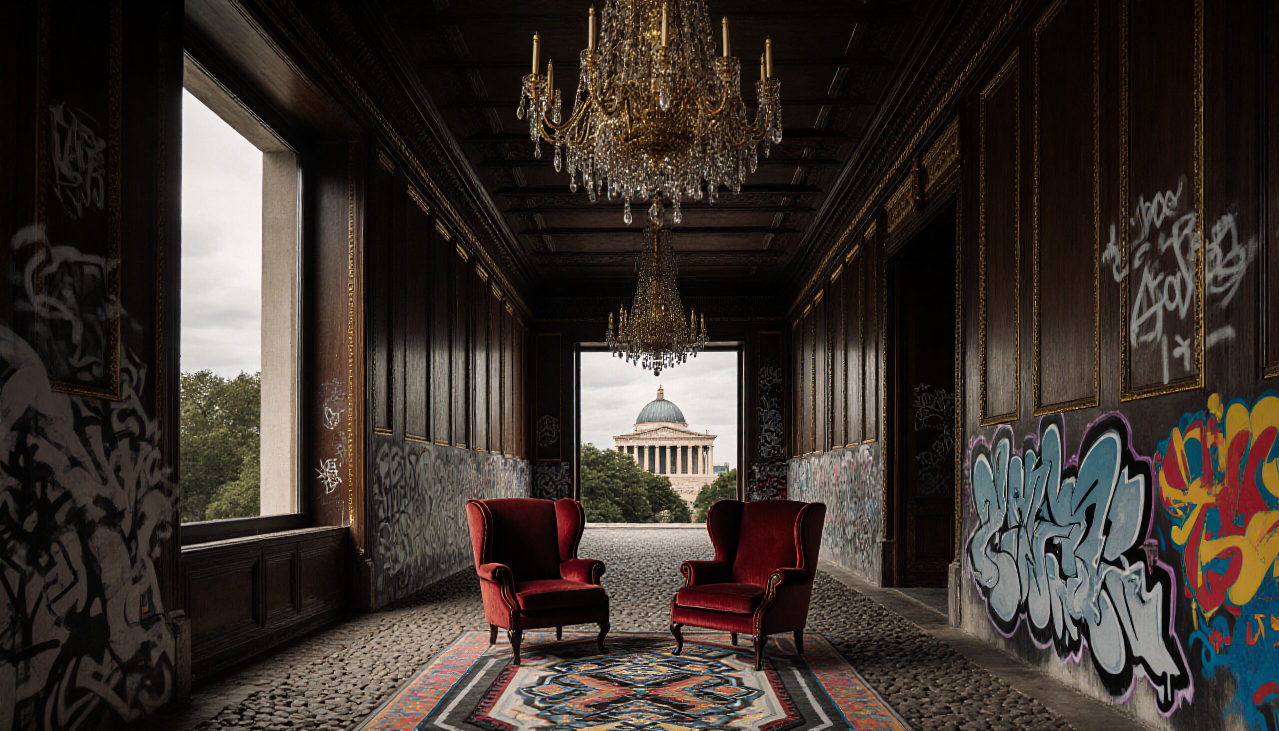 Contrasting Elegance and Urban Art