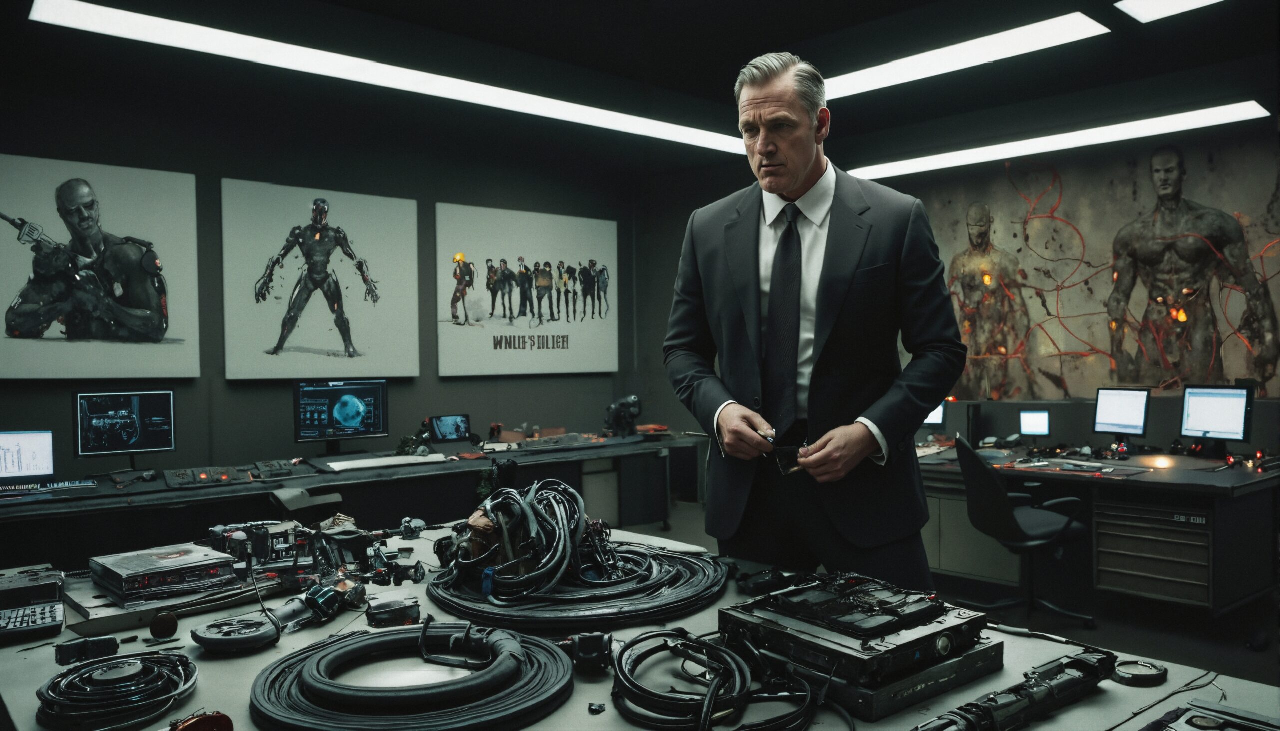 Futuristic Laboratory with Technology