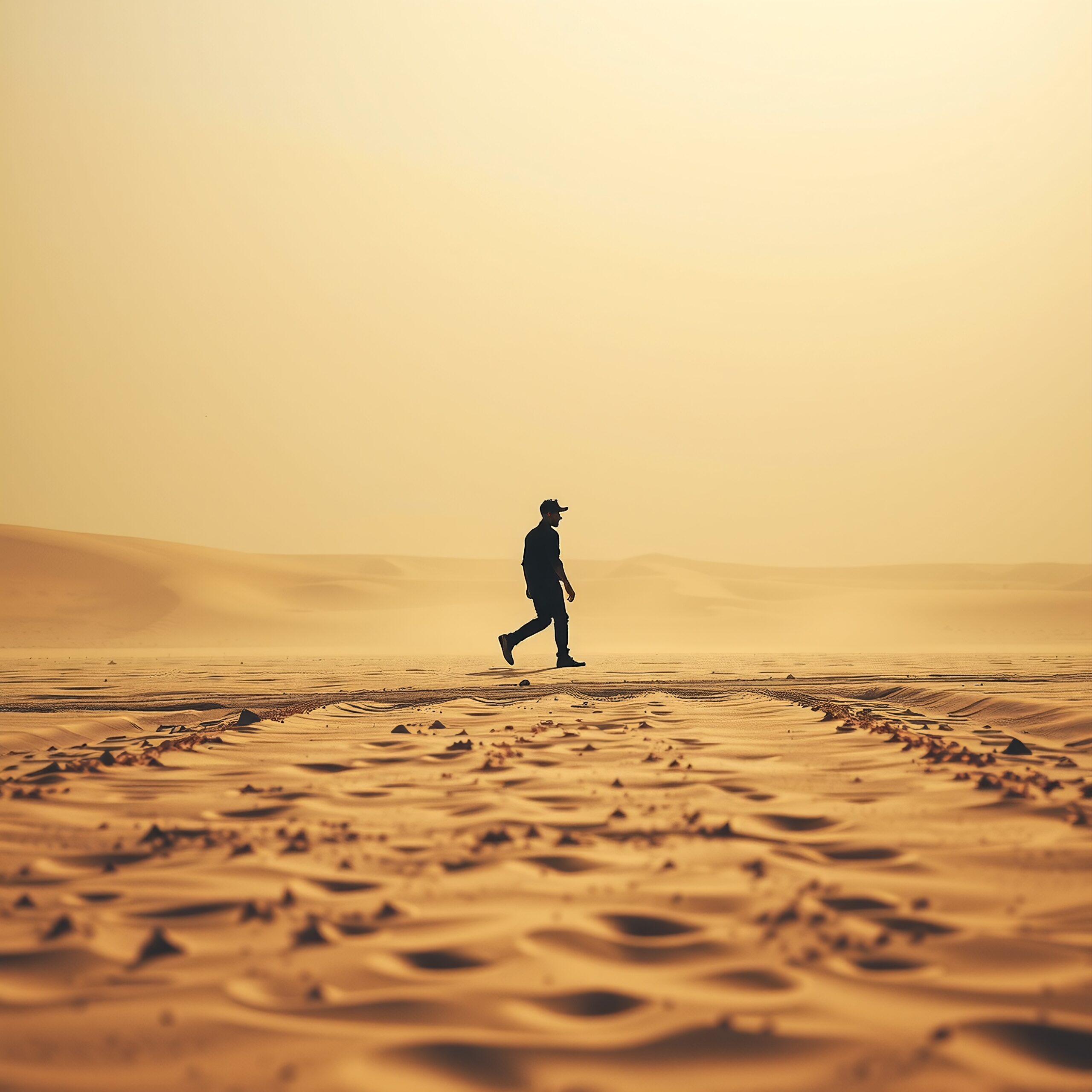 Wanderer in Desert Serenity