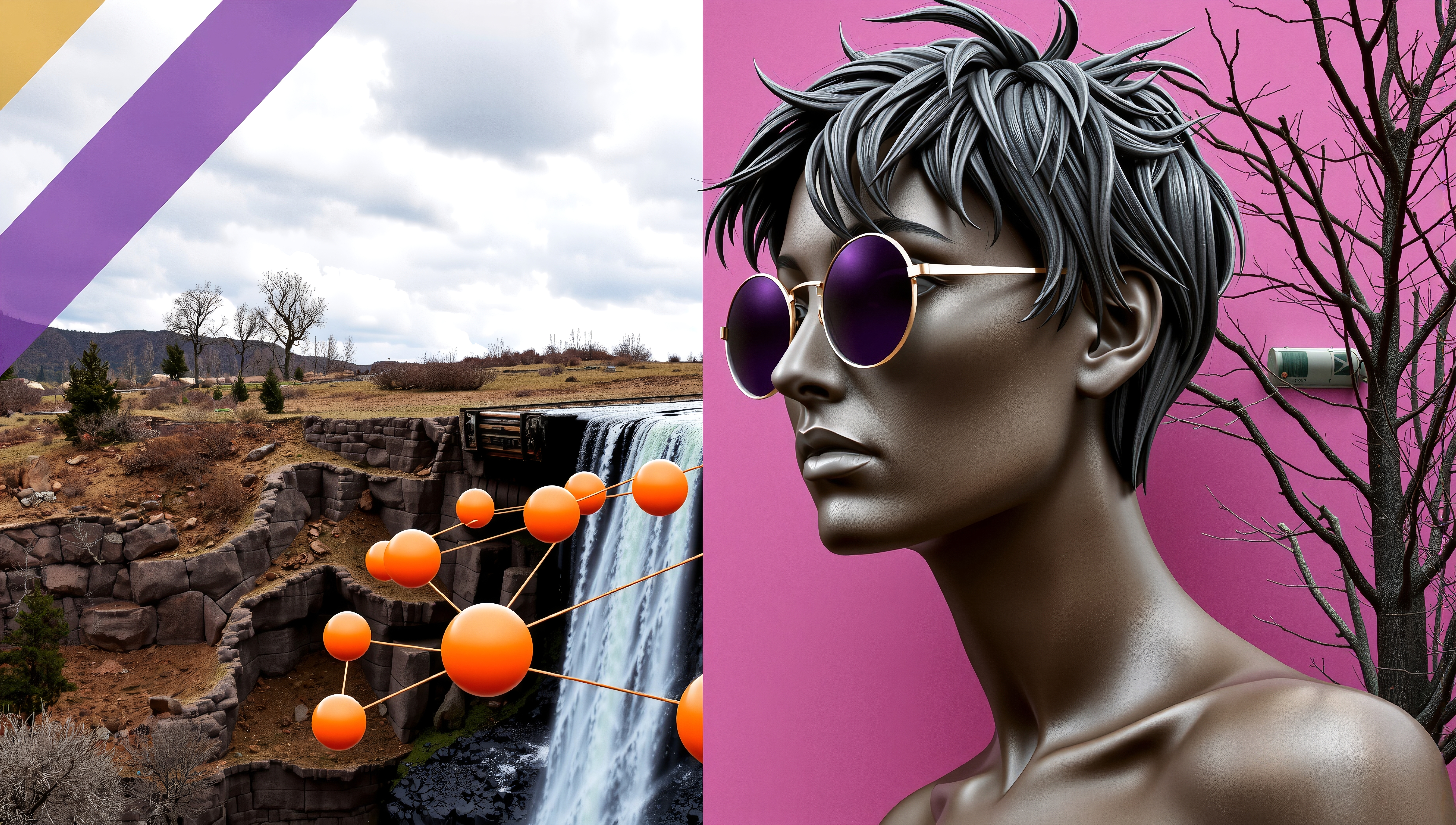 Contrasting Realities in Digital Artwork