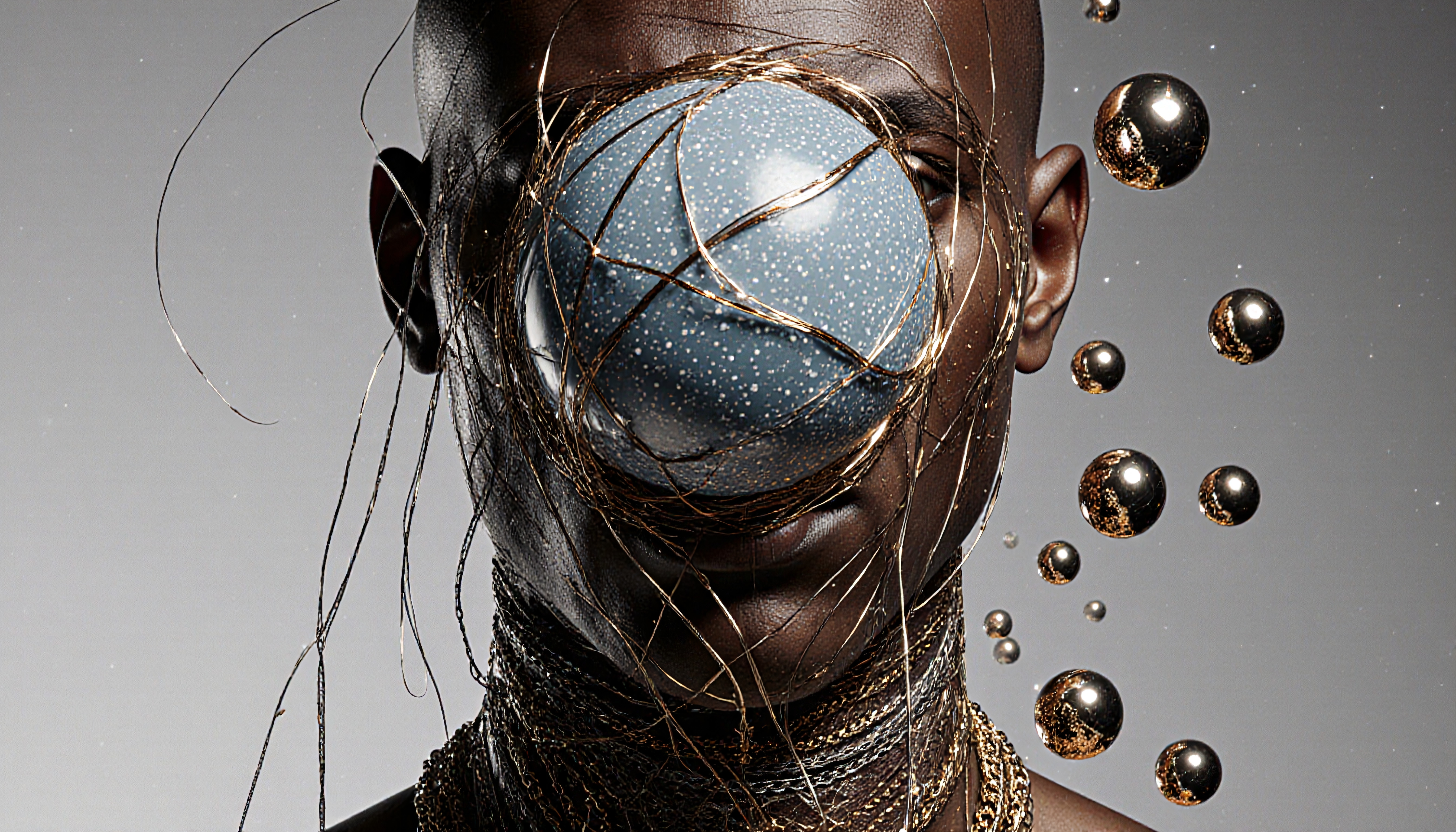 Surreal Futuristic Art with Spheres