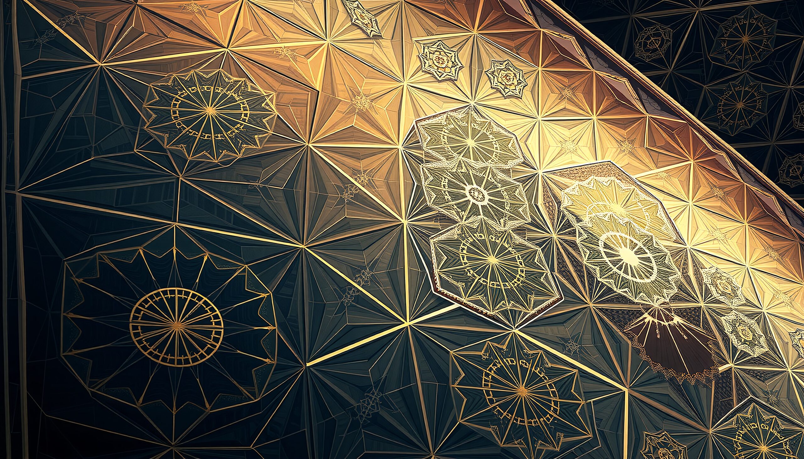 Illuminated Geometric Star Patterns