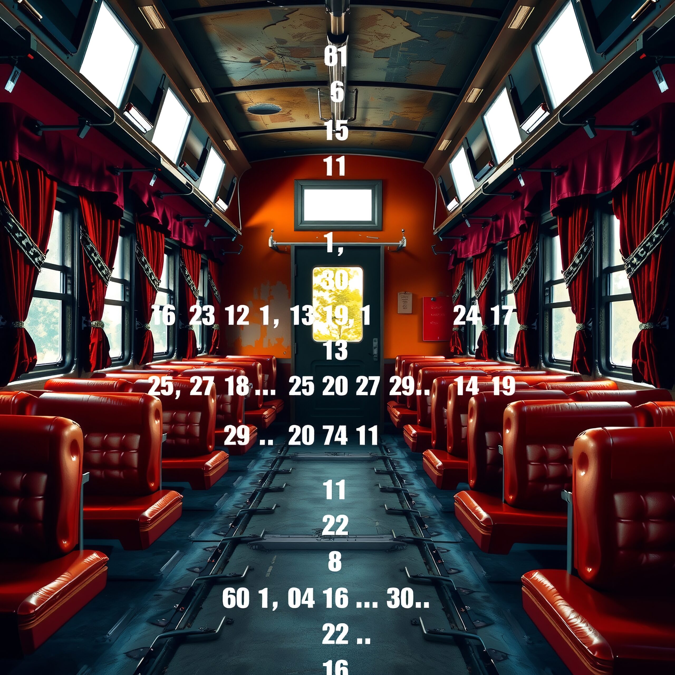 Train Carriage with Mysterious Numbers