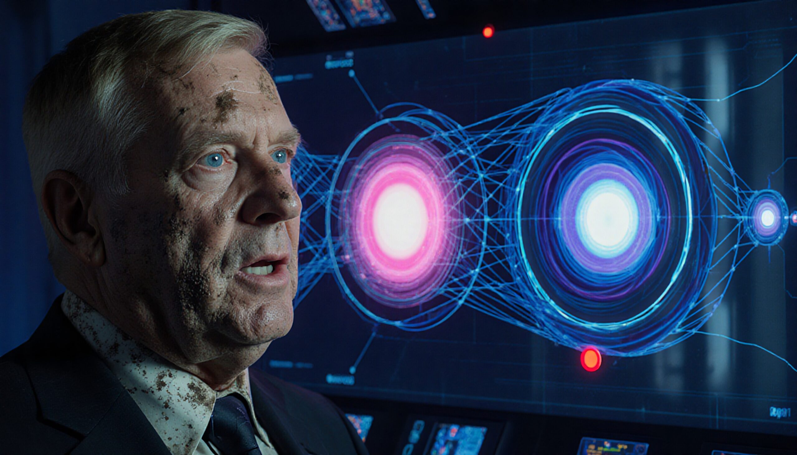 Futuristic Digital Interface Interaction