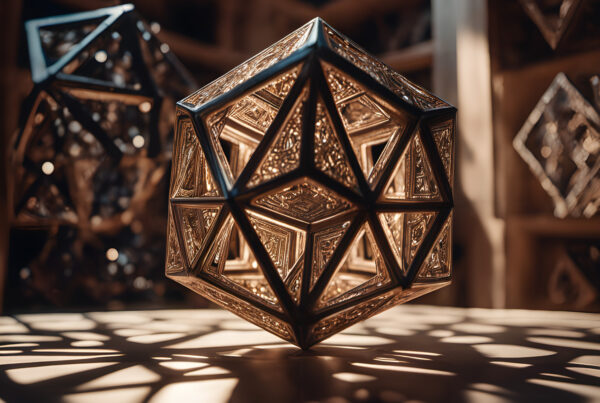 A sacred geometry metatrons cube object.